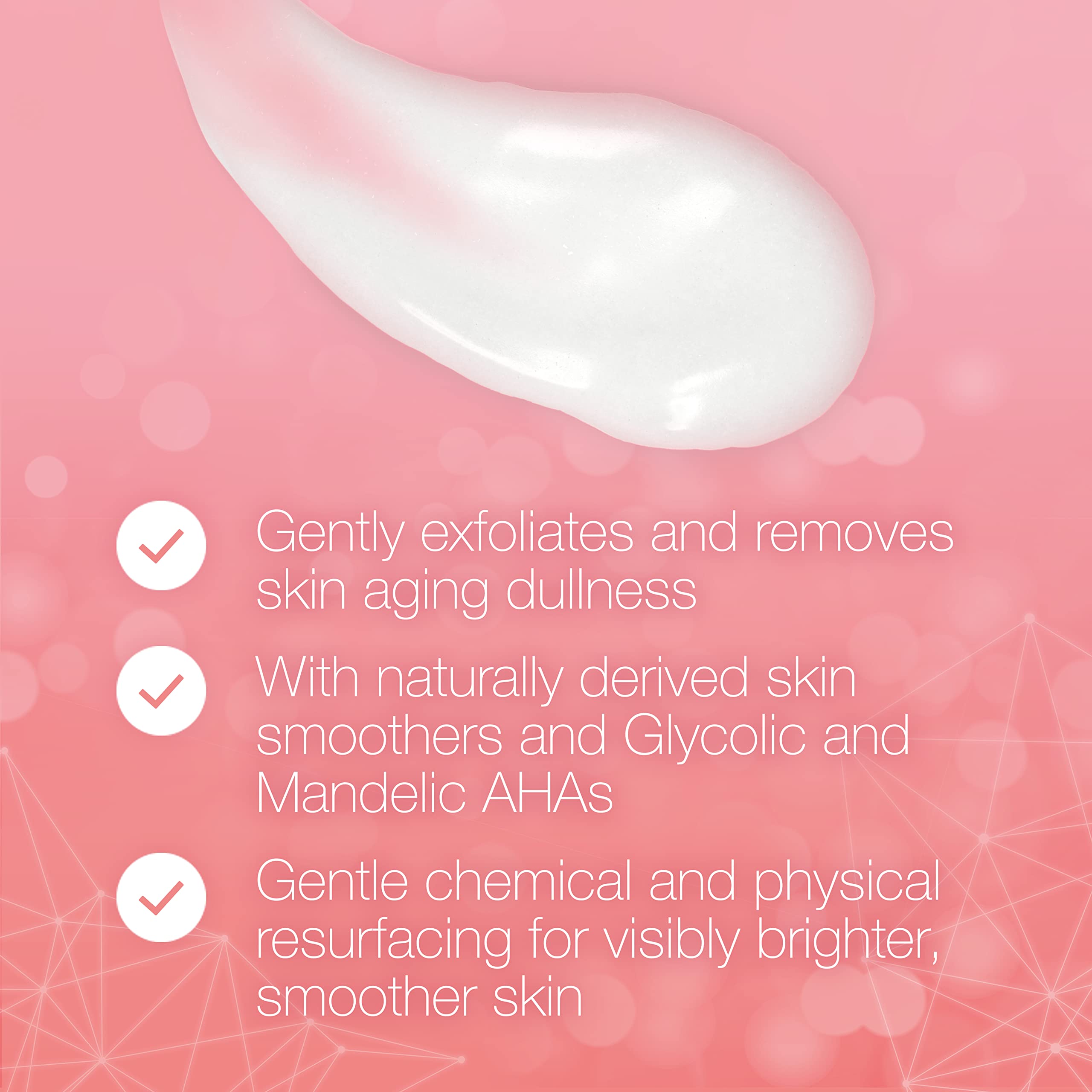 Neutrogena Bright Boost Resurfacing Facial Exfoliator with Glycolic and Mandelic AHAs Gentle Skin Resurfacing Face Cleanser for Bright Smooth Skin, Micro Polish, 2.6 Fl Oz