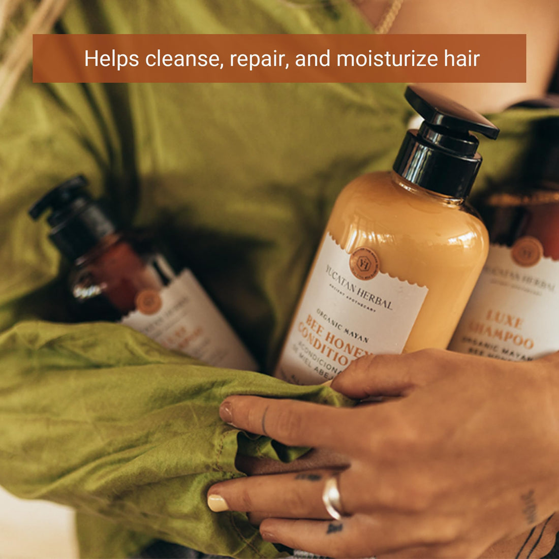 Yucatan Herbal Mayan Bee Honey Shampoo and Conditioner Set