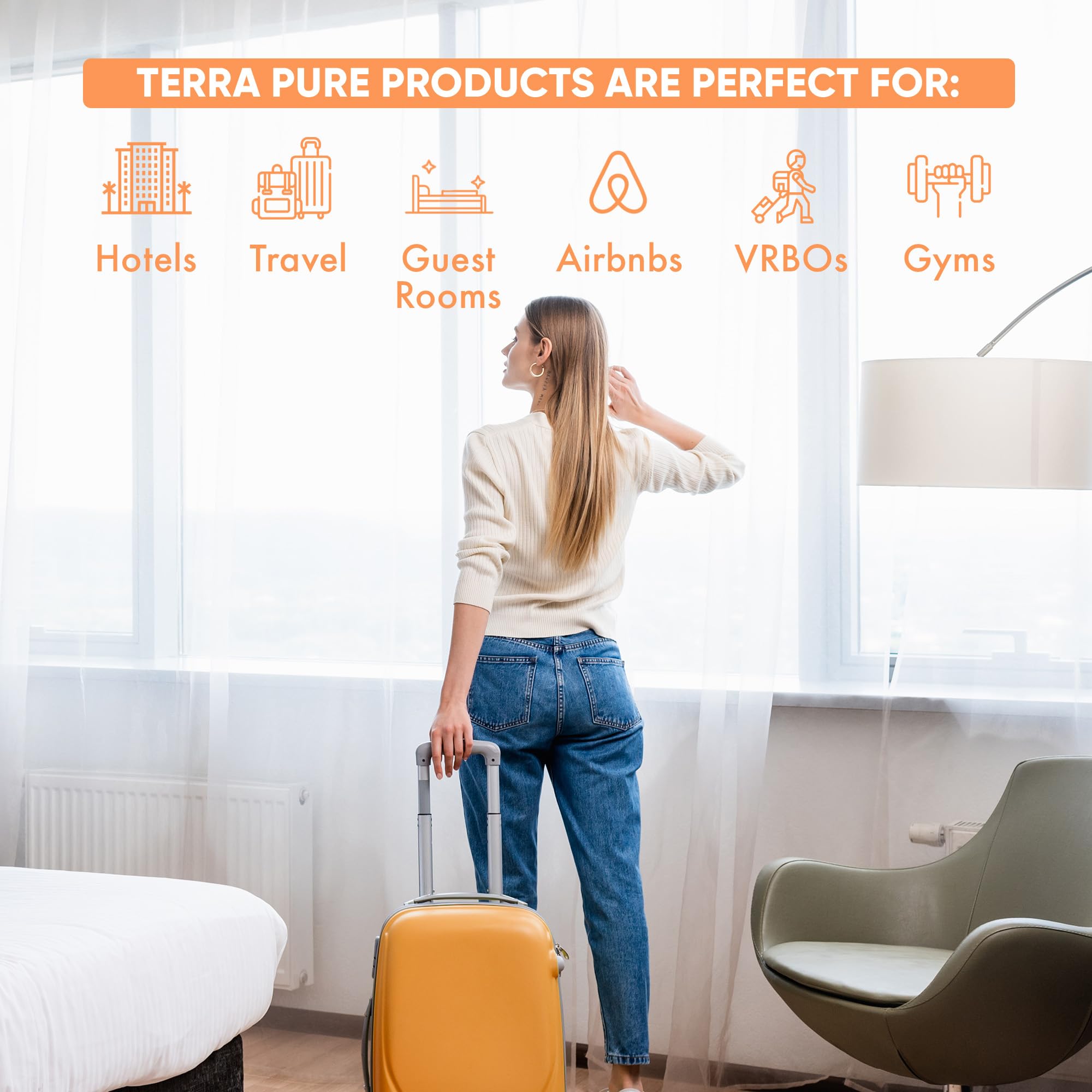 Terra Pure | 1 Gallon Conditioner | Luxury Hotel Toiletry Bulk Size| Designed to Refill Soap Dispensers | 128 oz