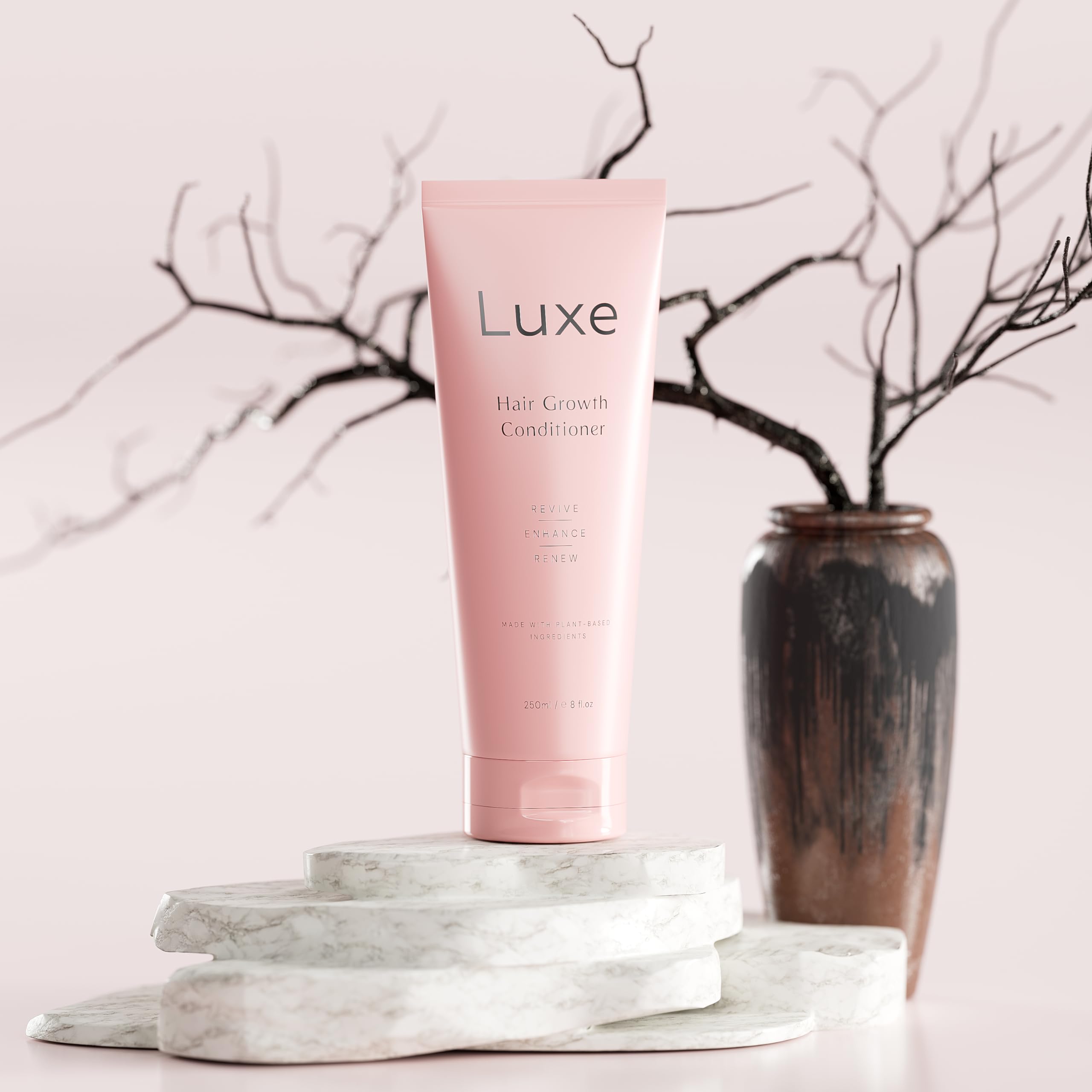 Luxe Cosmetics Hair Growth Conditioner - Plant-Based, Nourishes Thinning Hair for Men and Women. Every day Conditioner for Shinier Hair
