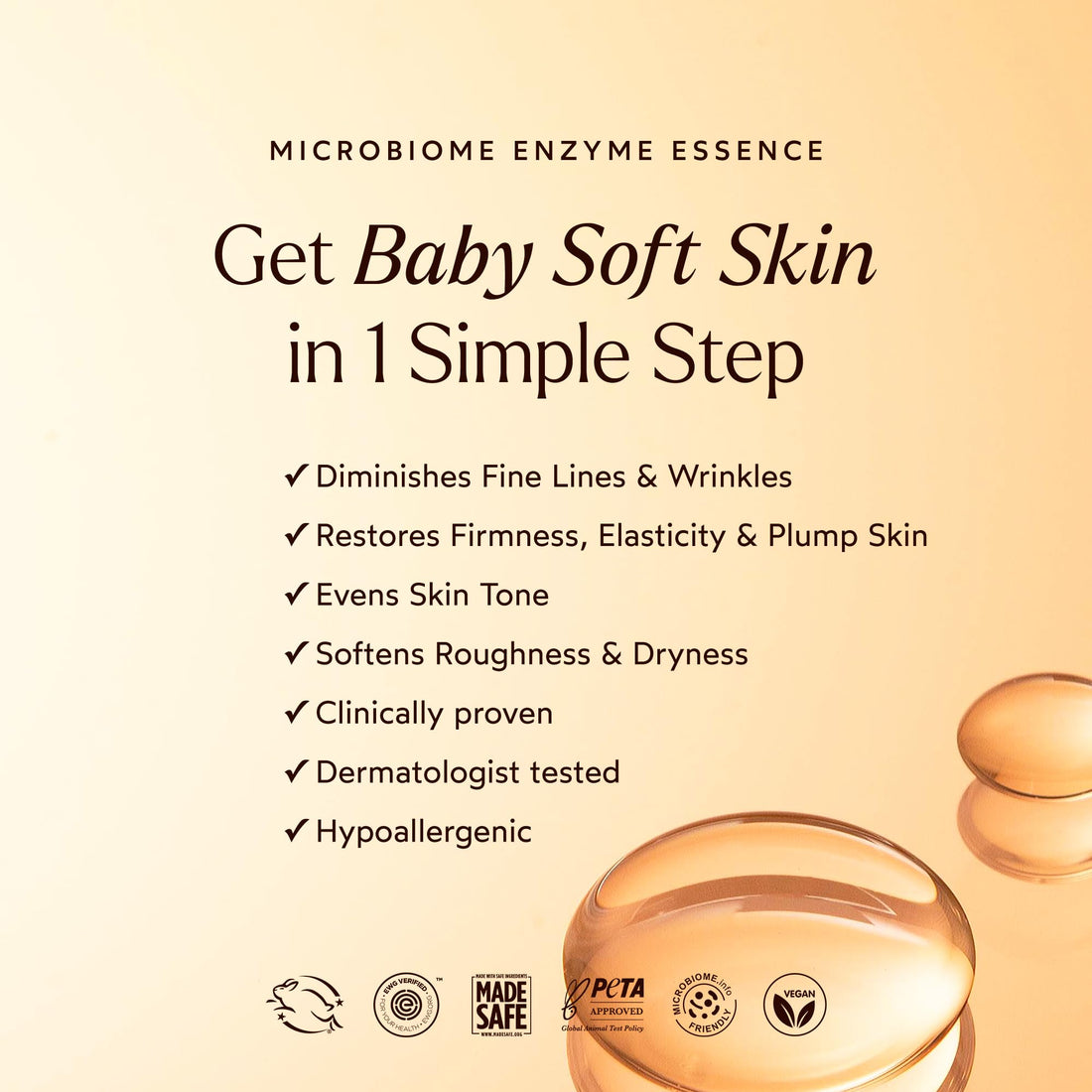 True Botanicals Microbiome Enzyme Essence | Hydrating & Resurfacing Benefits for All Skin Types | Gives a Dewy Looking Complexion | Dermatologist Tested, All Natural, Vegan | 4 fl oz | 118 ml