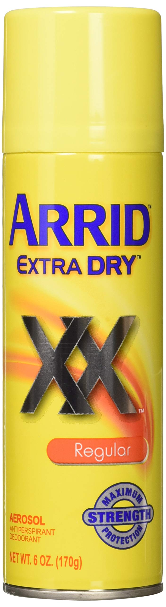 Arrid Extra Dry Regular Aerosol Antiperspirant Deodorant 6 oz (Pack of 6)