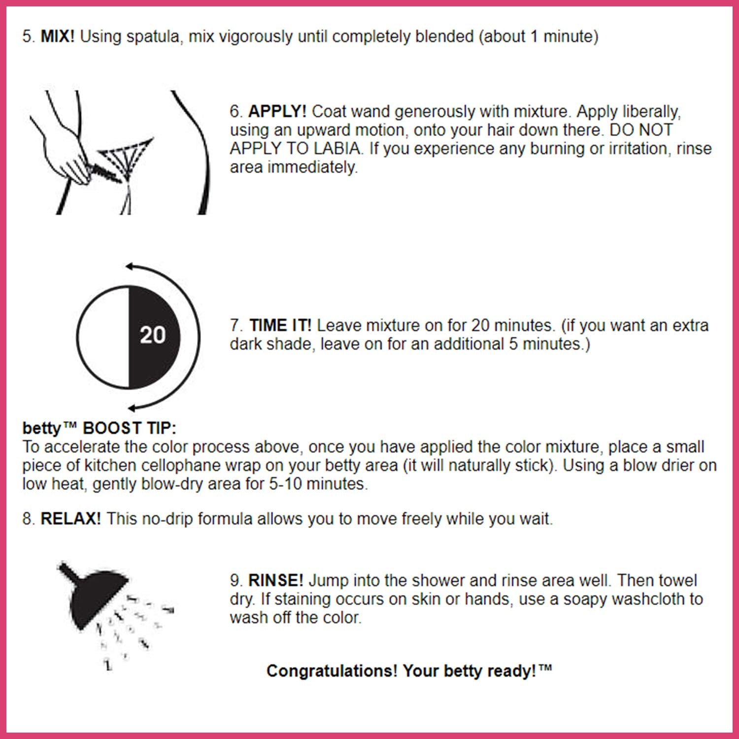 Brown Betty - Hair Color for the Hair Down There Kit