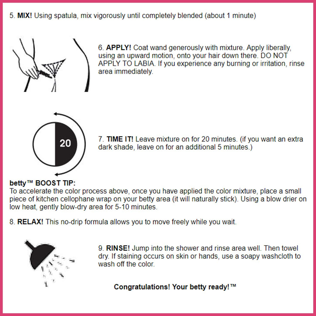 Brown Betty - Hair Color for the Hair Down There Kit