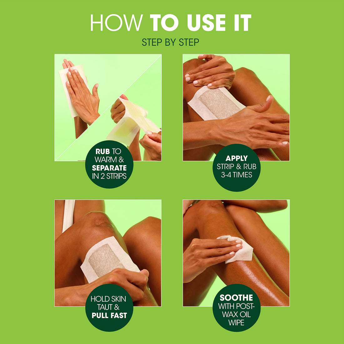 Nad's Body Wax Strips, 20 Count