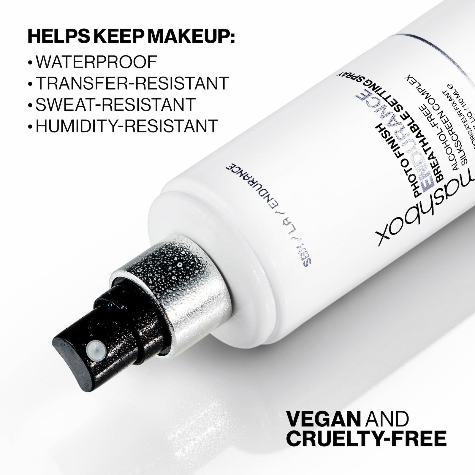 Smashbox Photo Finish Endurance Breathable Setting Spray -| 12Hour Non-Sticky Longwear with Silk Screen Complex that Hydrates + Strengthens skin against environment, 1 Fl Oz