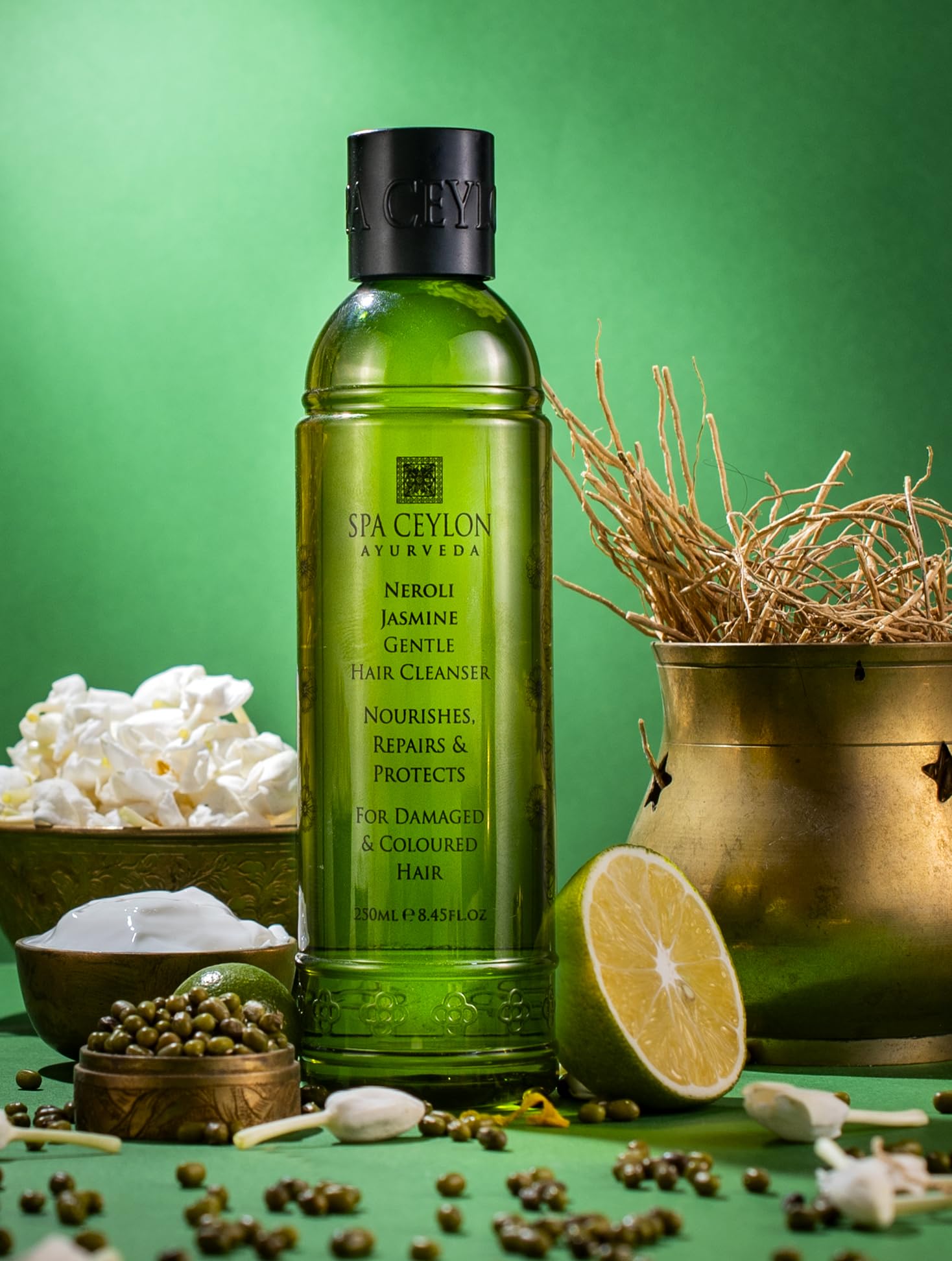 SPA CEYLON Neroli Jasmine Gentle Hair Cleanser| Sulfate-Free| Deep Nourishing | Scalp Balance | Ideal for Damaged and Coloured Hair