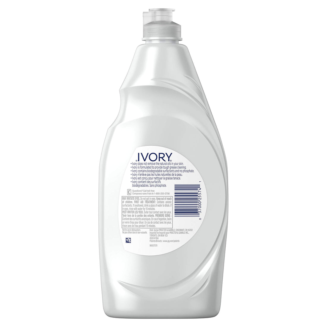 Ivory Dish Soap Original, 709mL/1.5pt/24fl oz, 3 PACK (10 Per master case)