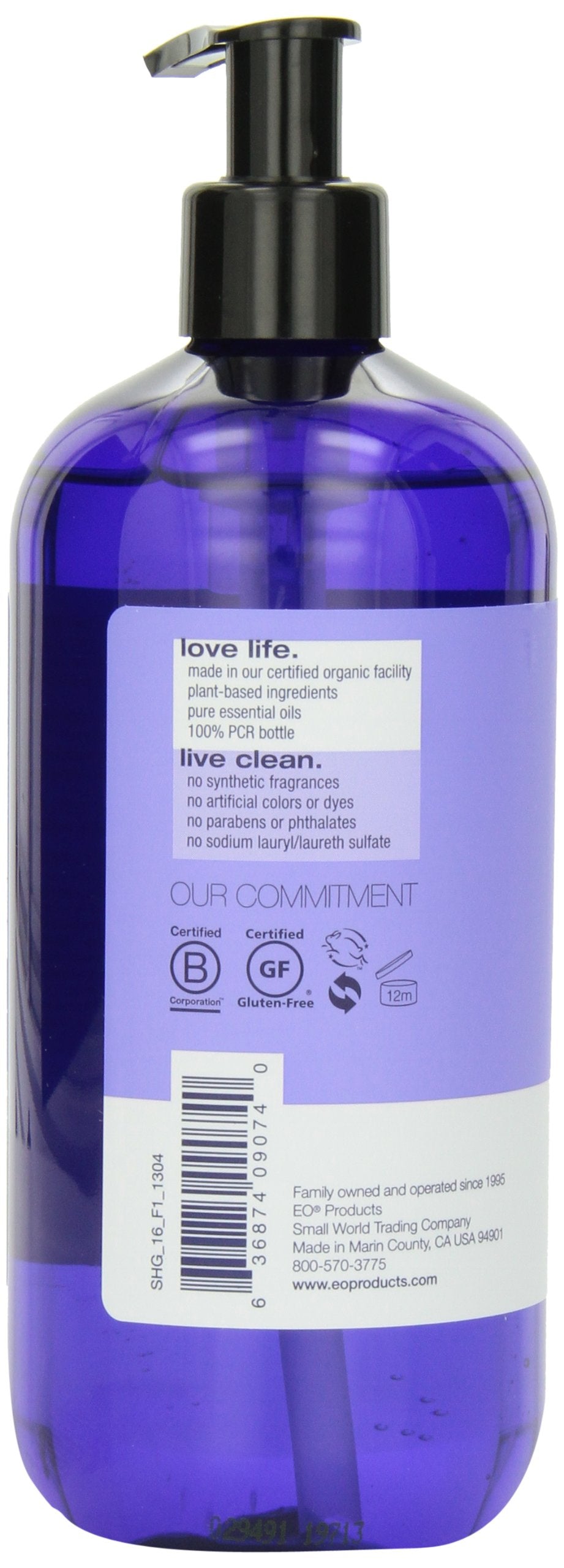 EO Shower Gel, French Lavender, 16-Ounce Bottles (Pack of 2)
