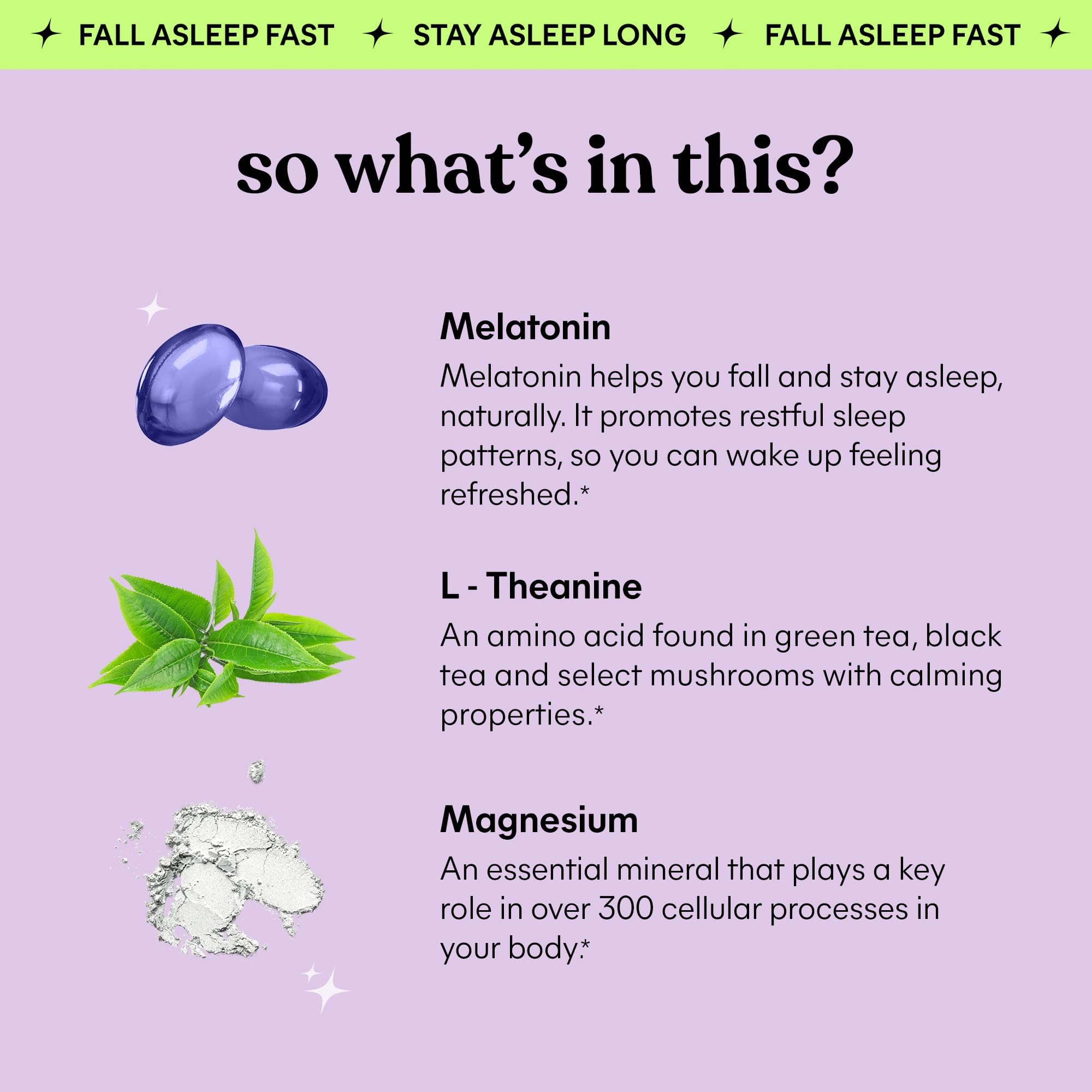 Lemme Sleep Gummies with 5mg Melatonin, Elderberry, Magnesium, L-Theanine, Chamomile and Lavender, Drug-Free Nighttime Sleep Aid, Gluten Free, Gelatin Free, Non GMO, Berry Flavored (60 Count)