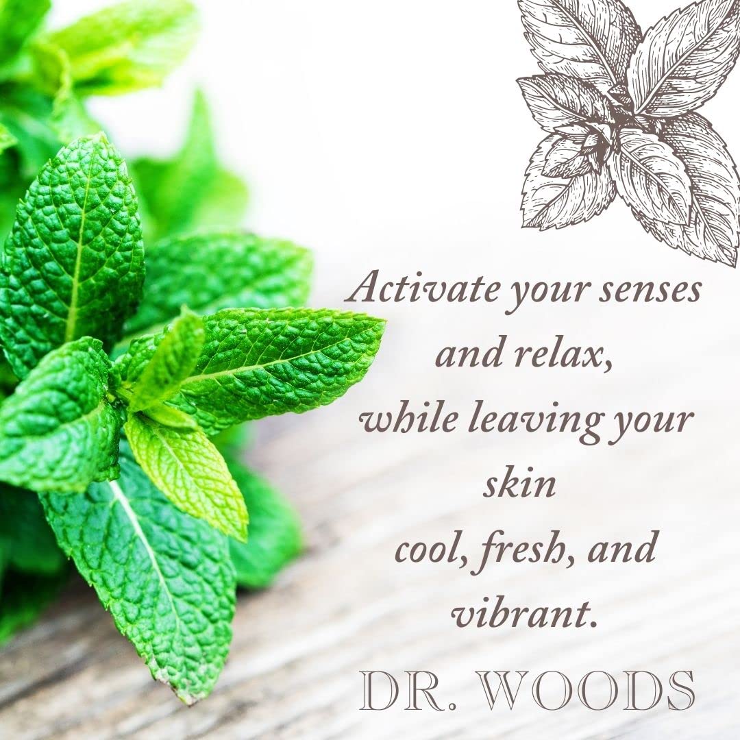 Dr. Woods Pure Peppermint Liquid Castile Soap with Organic Shea Butter, 32 Ounce (Pack of 2)