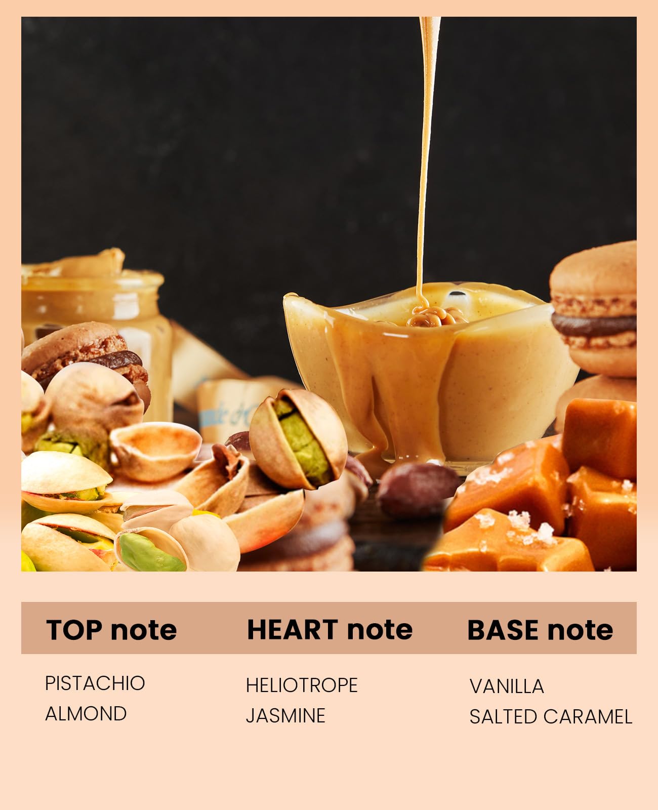 Enhanced Scents Pheromones Perfumes for Women & Men, No. 62 Pistachio&Salted Caramel Fragrances, Also Mixed of Almond, Heliotrope Jasmine, Vanilla Notes,Travel Size Perfume Oil Spray, 0.34 fl.oz