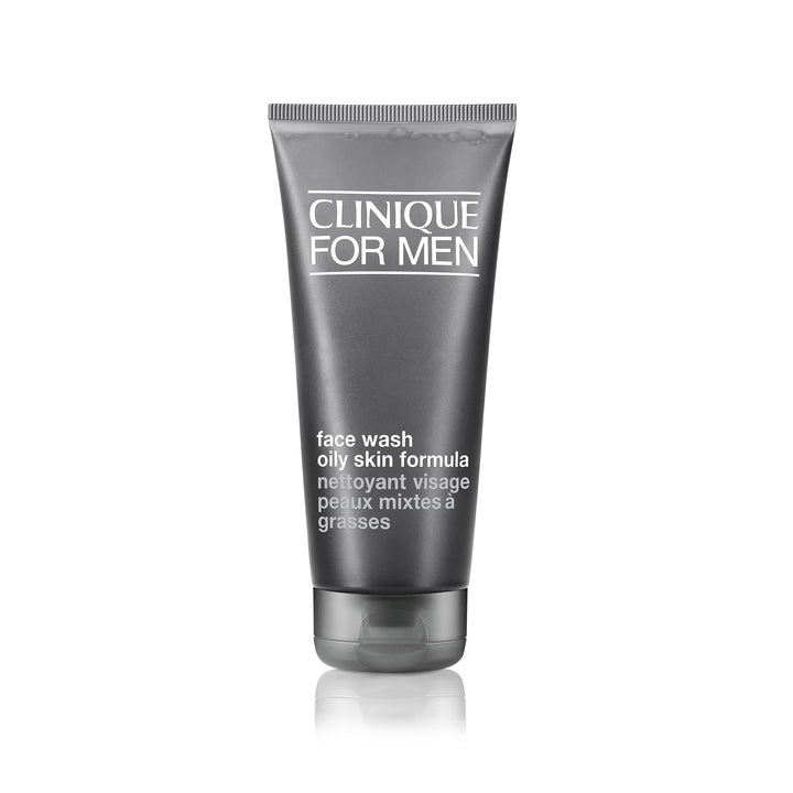 Clinique For Men Oil Control Face Wash Cleanser | Removes Excess Shine + Preps for Shaving | For Normal to Oily Skin Types, 6.7 Fl Oz
