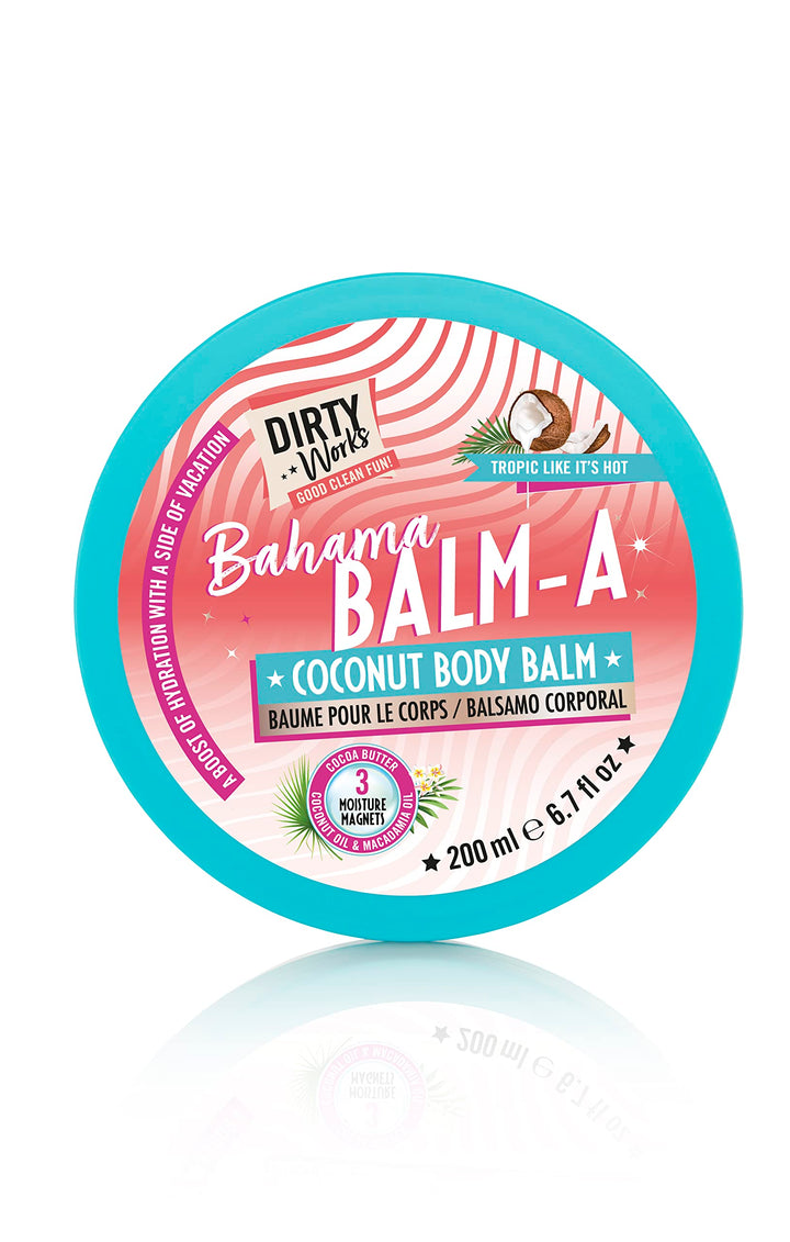 Dirty Works Bahama Balm-A Coconut Body Balm, Vegan Moisturiser, 200ml