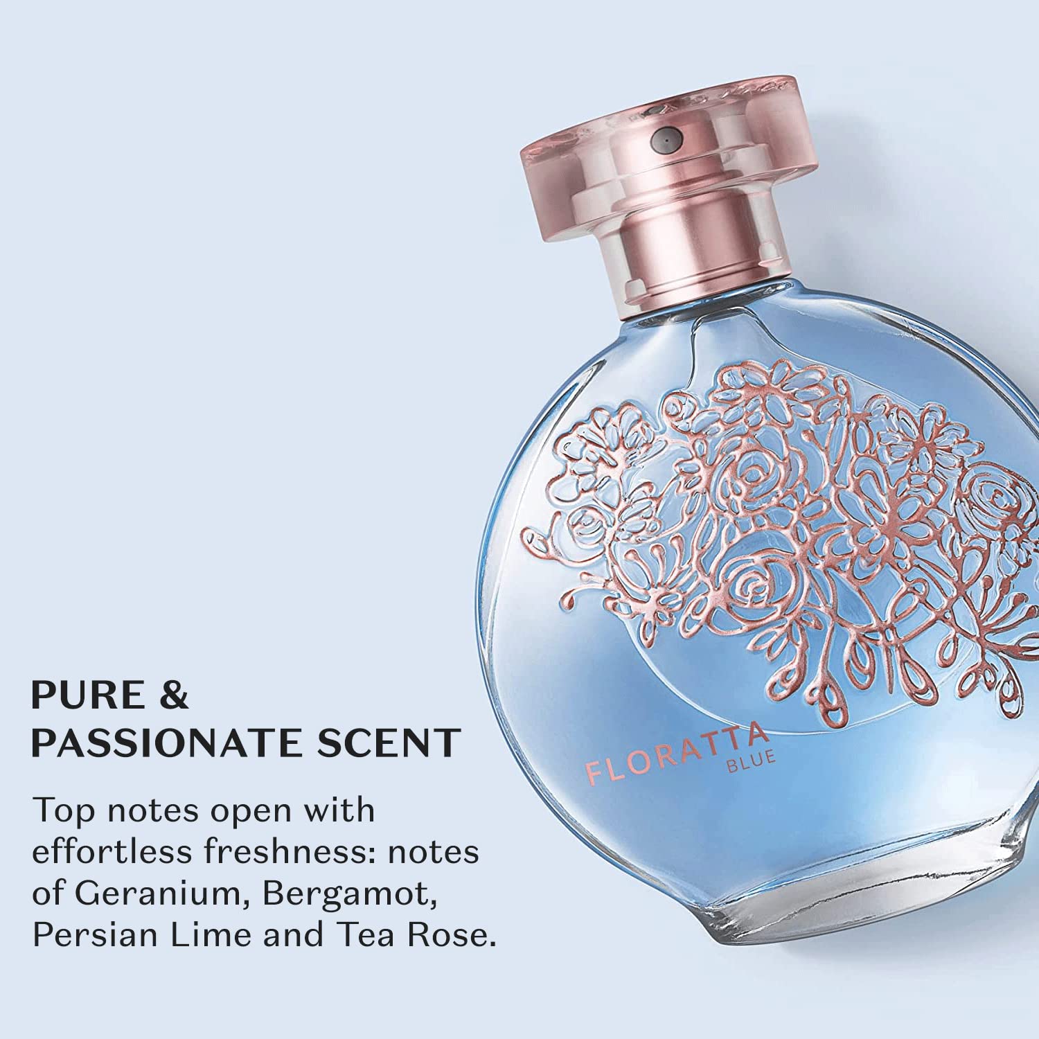 Floratta Blue Eau de Toilette by O Boticario | Long Lasting Perfume | Fresh Smelling Floral Perfumes for Women