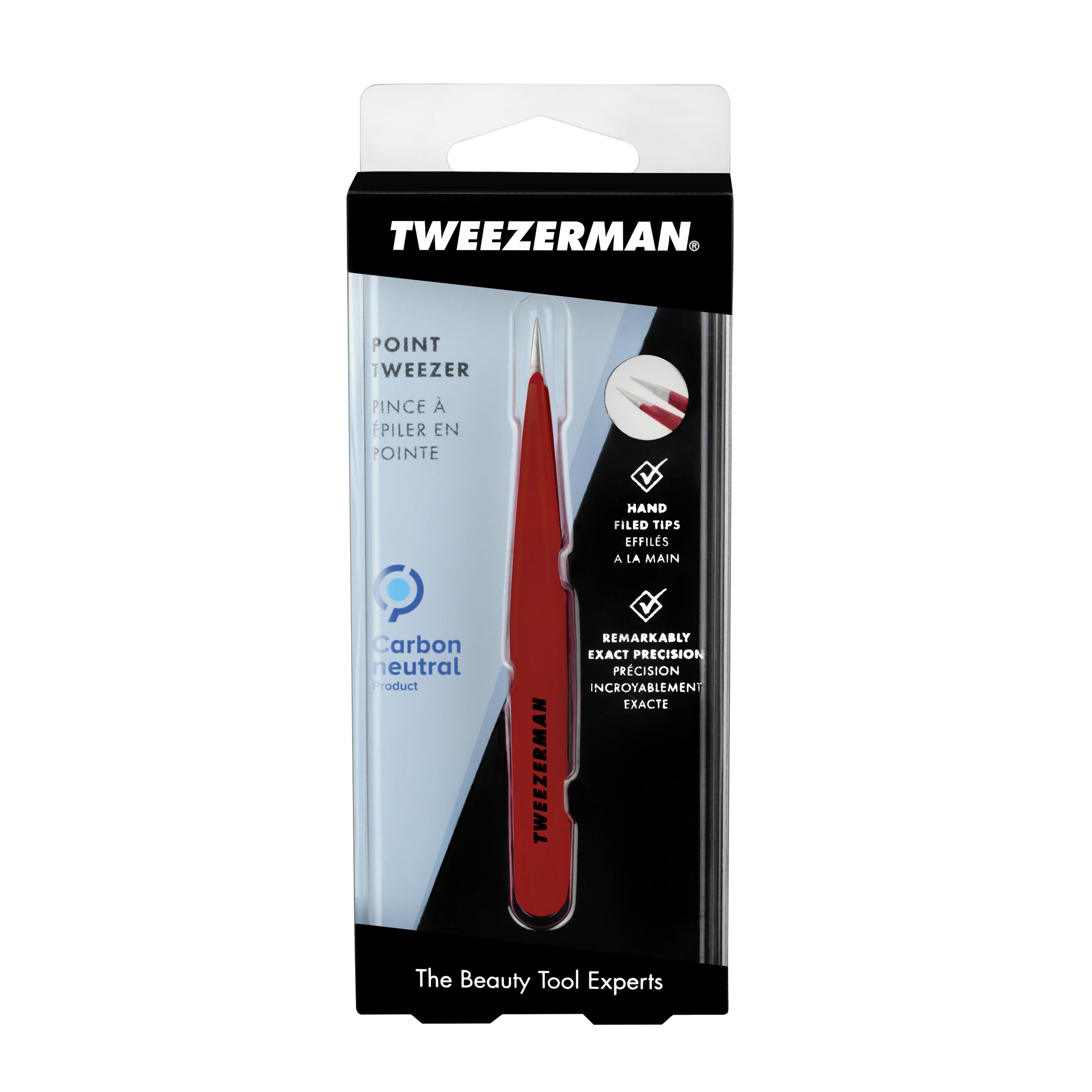 Tweezerman Point Tweezer, Signature Red