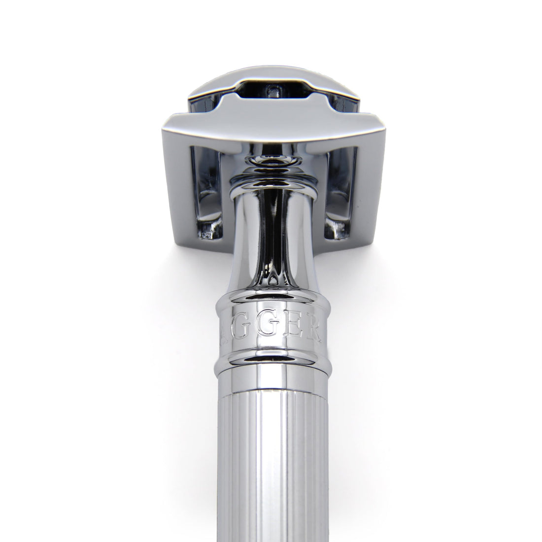 Edwin Jagger Double Edge Safety Razor with Lined Chrome Plated Handle