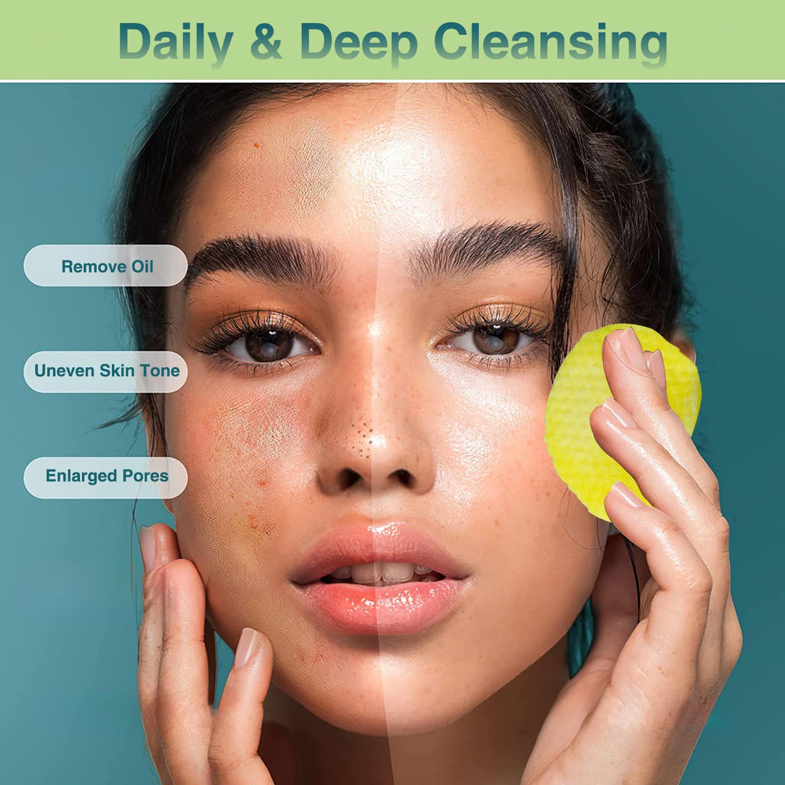 80 Pads Turmeric Cleansing Pads for Face, Turmeric Exfoliating Face Scrub Pads, Turmeric Face Exfoliating Pads with Vitamin C, Turmeric Face Scrub Pads, Infused with Glycerin, B5