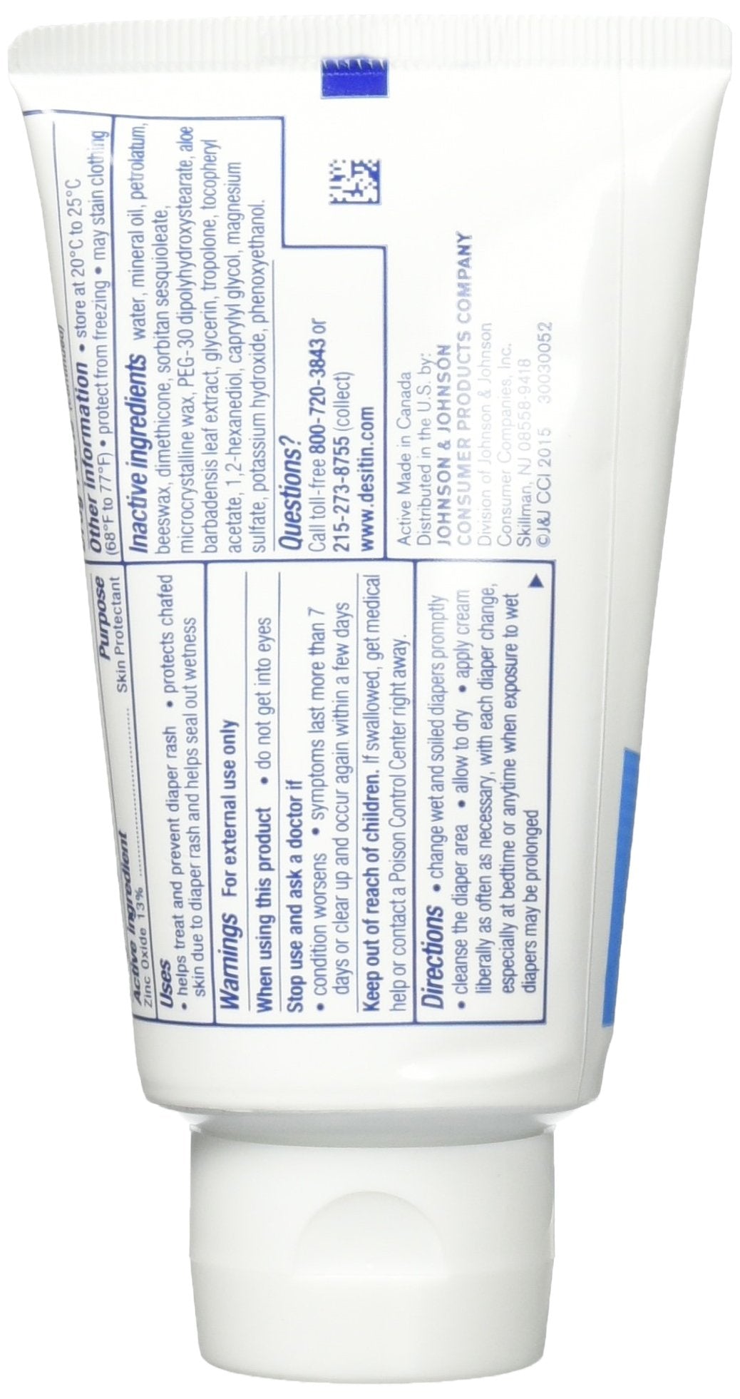 Desitin Rapid Relief Creamy Zinc Oxide Diaper Rash Cream (Pack of 2)