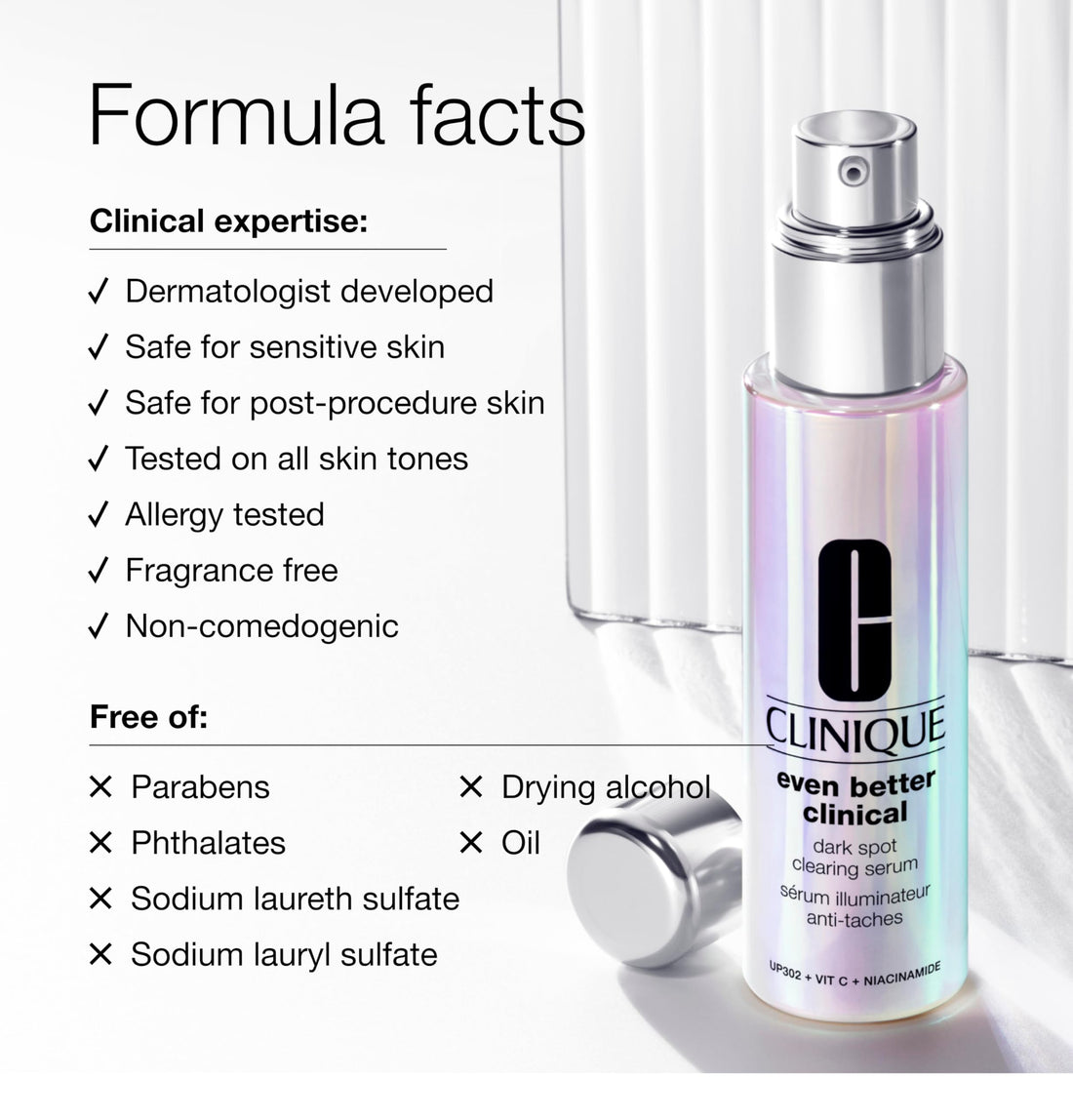 Clinique Even Better Clinical Dark Spot Clearing Serum With Vitamin C | Brightening + Soothing, 1 Fl Oz