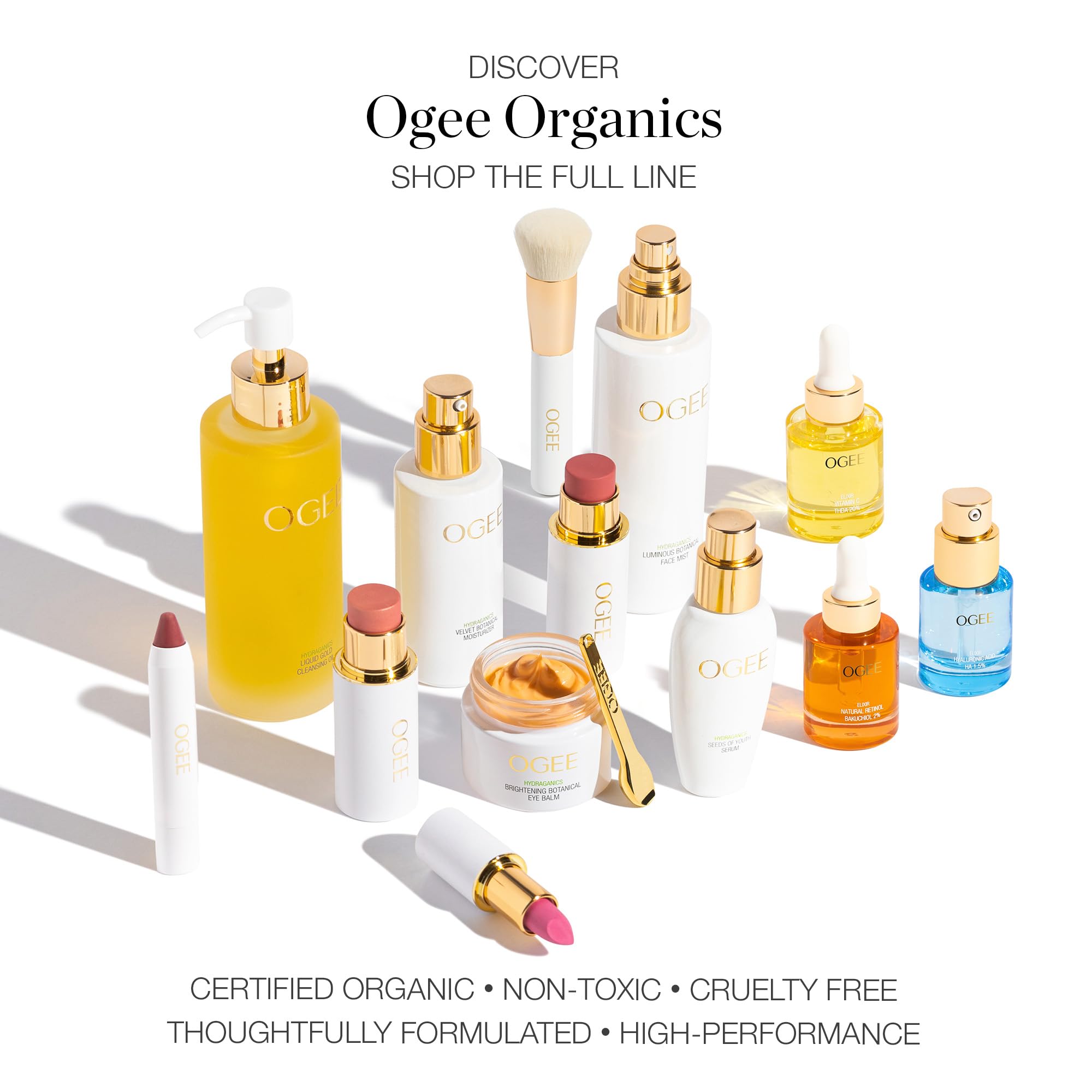 Ogee Sculpted Tinted Lip Oil - Organic & Natural Lip Primer, Moisturizer & Treatment Balm - Camellia (True Pink Color)