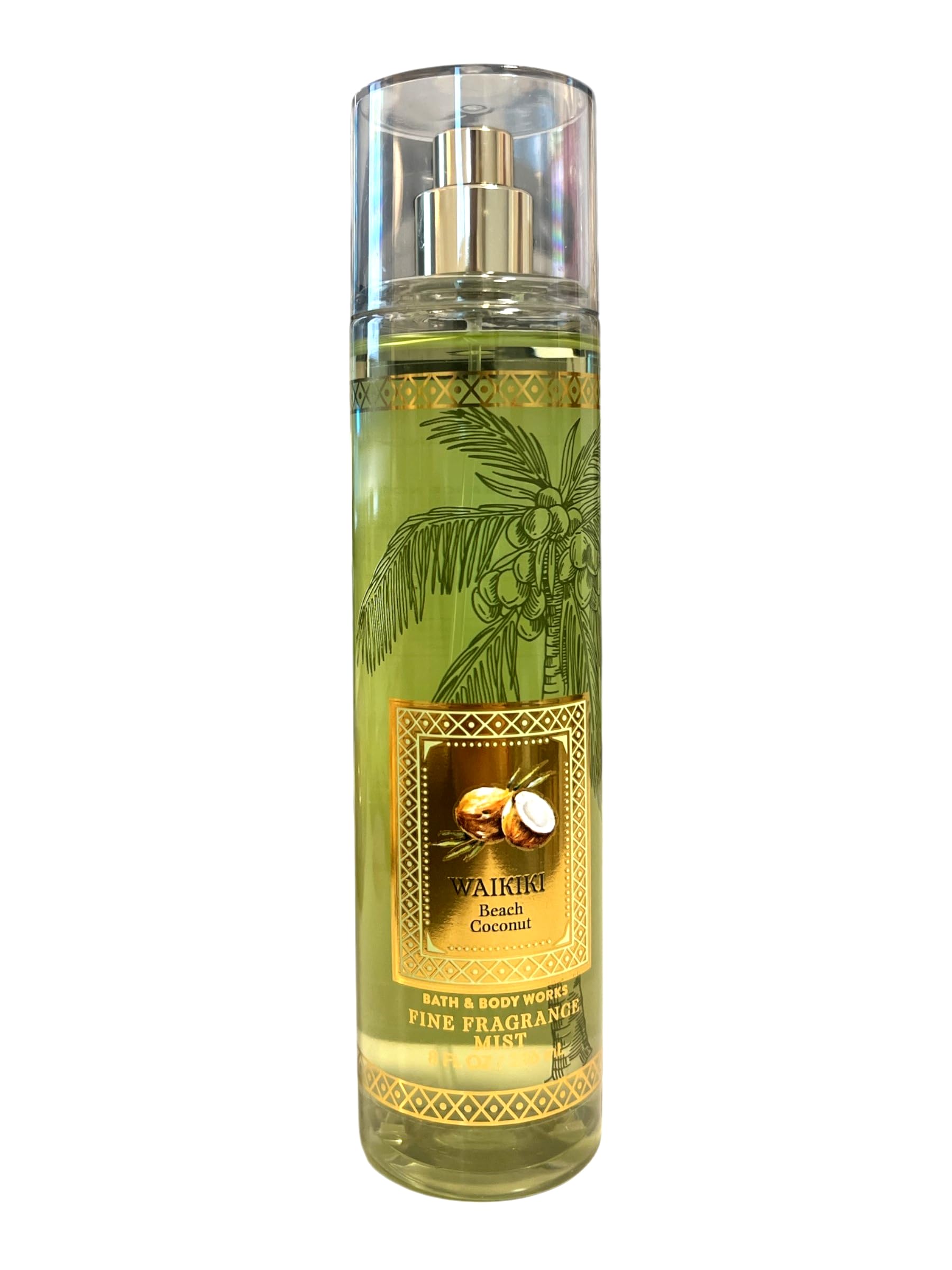 Bath & Body Works Waikiki Beach Coconut Signature Collection Fragrance Mist 8 Fl Oz (Waikiki Beach Coconut)