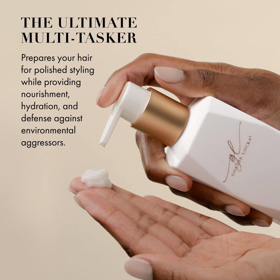 Goldie Locks Ultra Hydrating Leave-In Conditioner that Strengthens Hair, Detangles Unruly Hair, Provides All Day Hydration, UV Protection, Moisturizes, Frizz Control, Extension & Color Safe, 5.1 Fl Oz