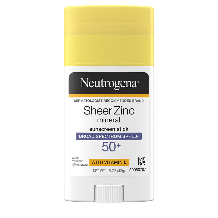Neutrogena Sheer Zinc Oxide Mineral Sunscreen Stick - SPF 50+, 1.5 oz