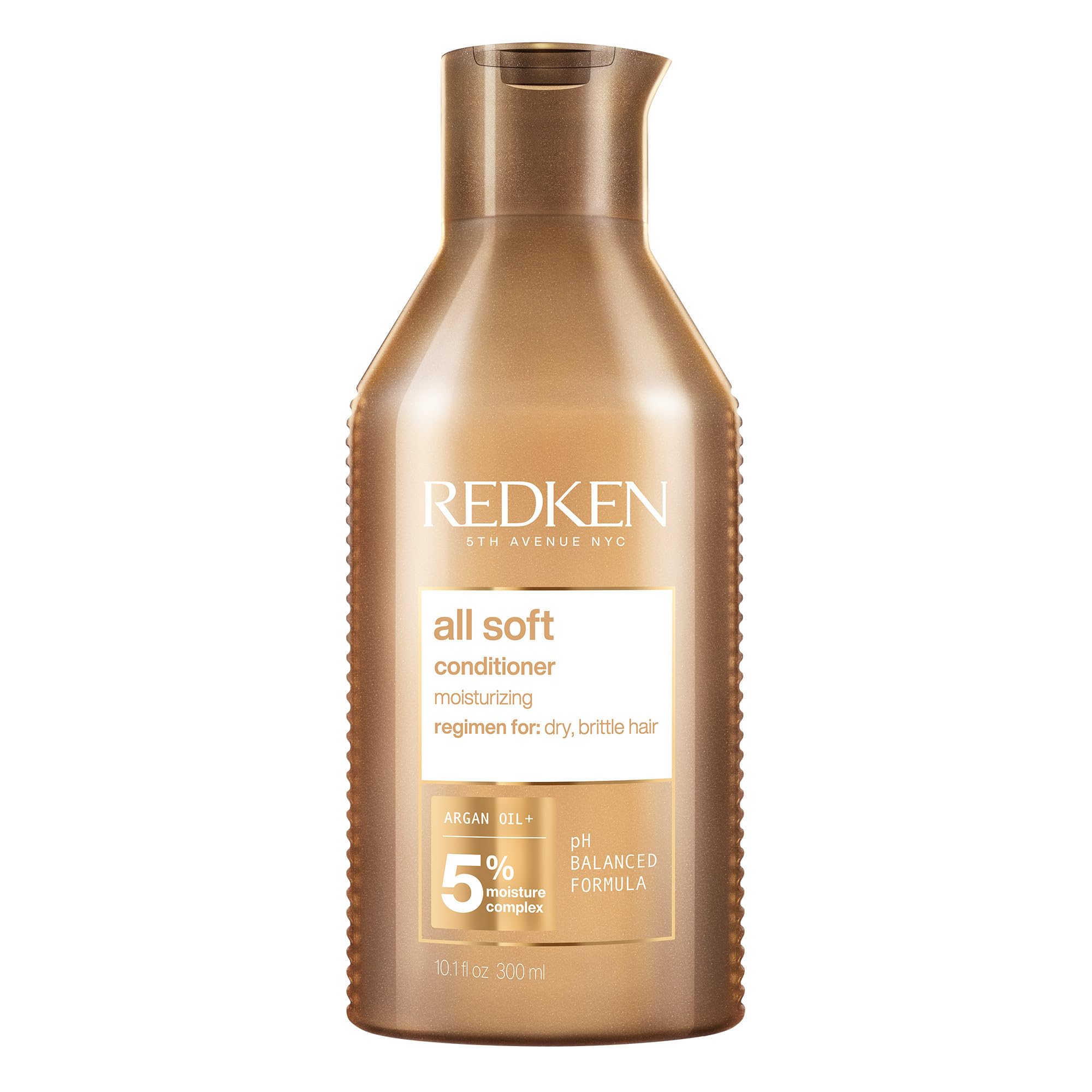 Redken All Soft Conditioner | For Dry/Brittle Hair | Moisturizes & Provides Intense Softness | With Argan Oil | 10.1 fl. oz.