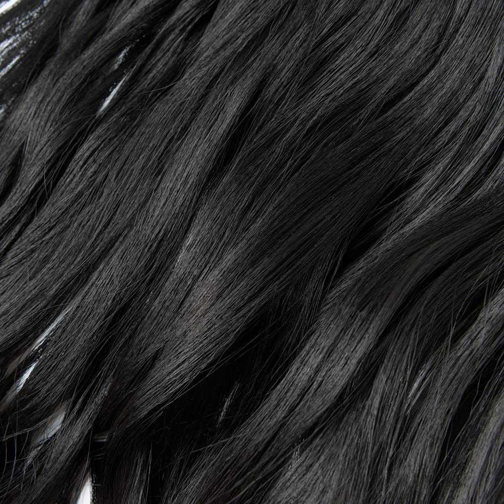 S-noilite Elegant 29 Longest Curly Natural 3 4 Full Head One Piece 5 Clips Clip In Hair Extensions 29-Curly Natural Black