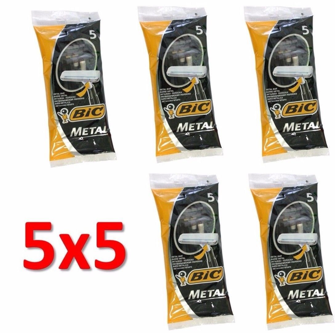 BIC Metal Disposable Razor, 5-Count