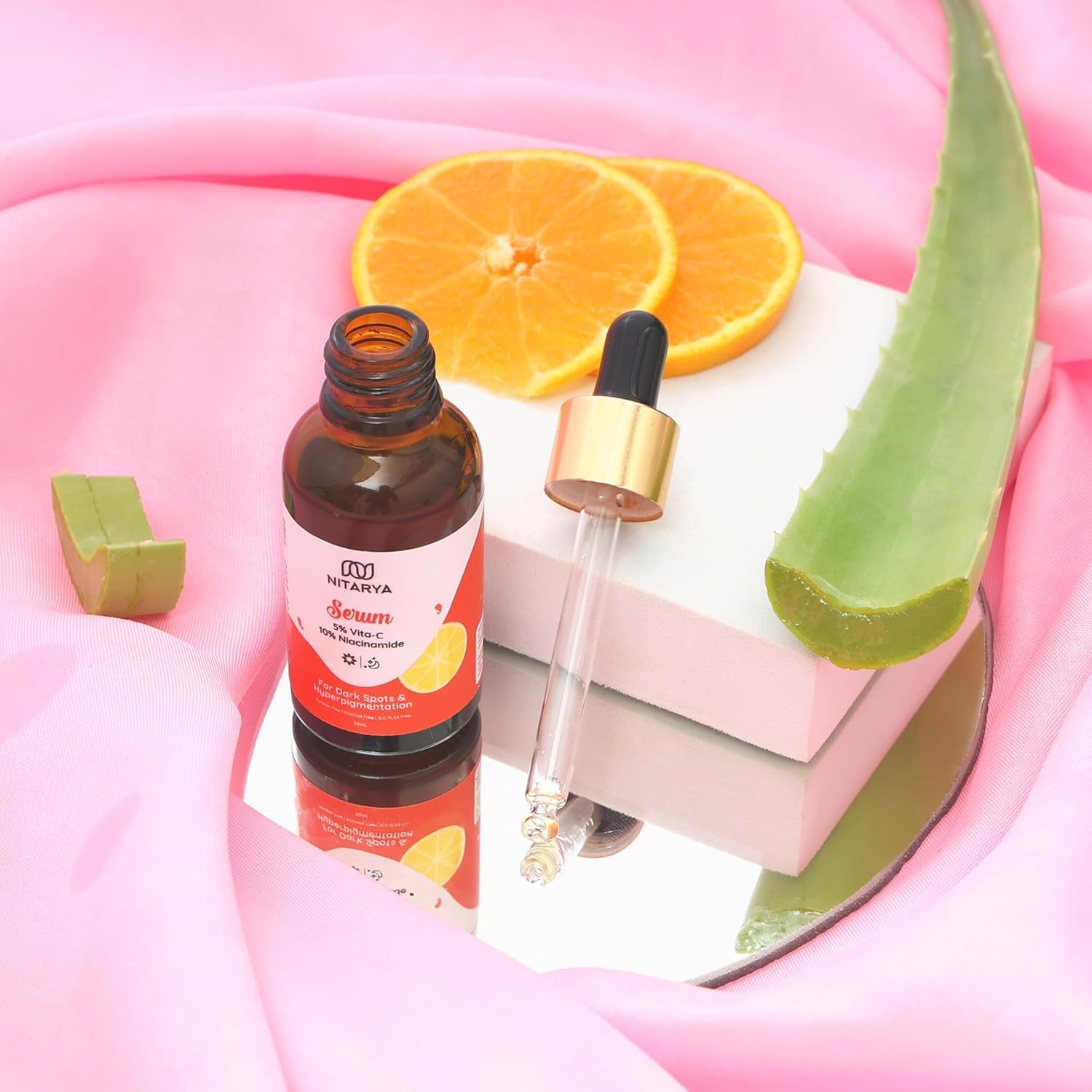 Nitarya Face Serum for Dark Spots and Hyperpigmentation with 5% Vita C, 10% Niacinamide, Reveals Even Skin Tone 30 ml