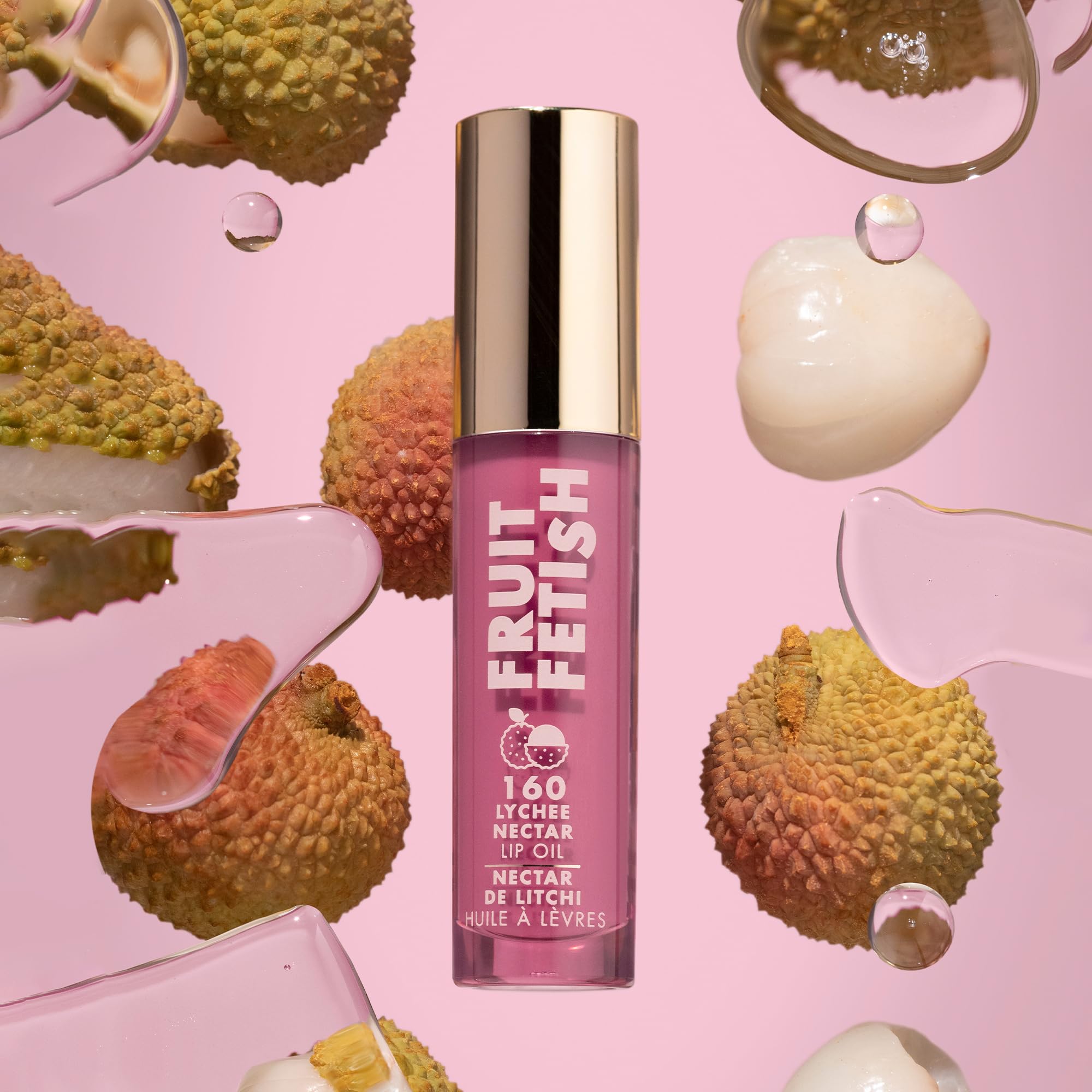 Milani Fruit Fetish Lip Oil with Vitamin E for Instant Hydration, Fruit Extract Infused Lip Treatment and Moisturizing Lip Gloss - Lychee Nectar