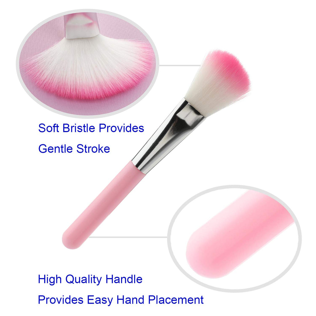 MWOOT 7Pcs Girl Makeup Brushes,Synthetic Fiber Make up Brush Set Foundation Blush eyeshadow Eyebrow Lip Brush Blending Cosmetic Beauty Brushes