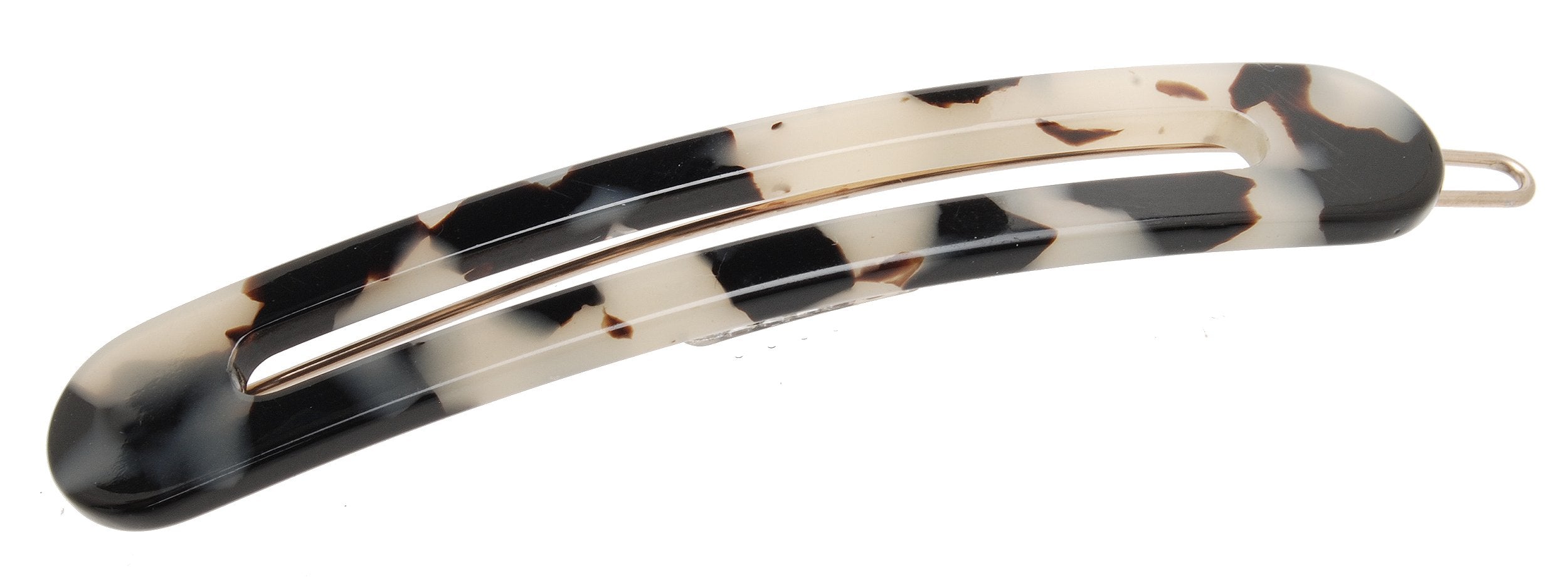 Ivory Tokyo : France Luxe Cutout Oblong Tige Boule Barrette - Ivory Tokyo