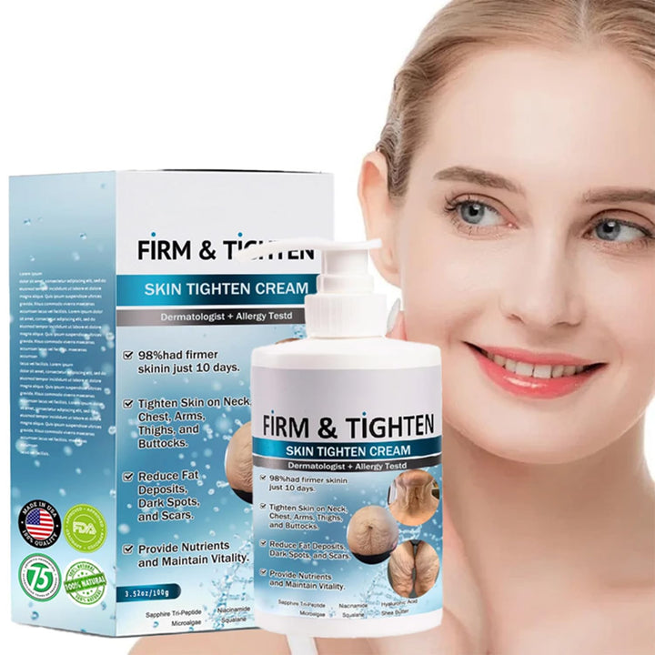 Hannahcos Firm Tighten Skin Tighten Cream, Collagen Cream Skin Care Body Lotion, Anti-Wrinkle Multi-Purpose Cream, Restore Skin Elasticity, for All Skin Types 3.4oz