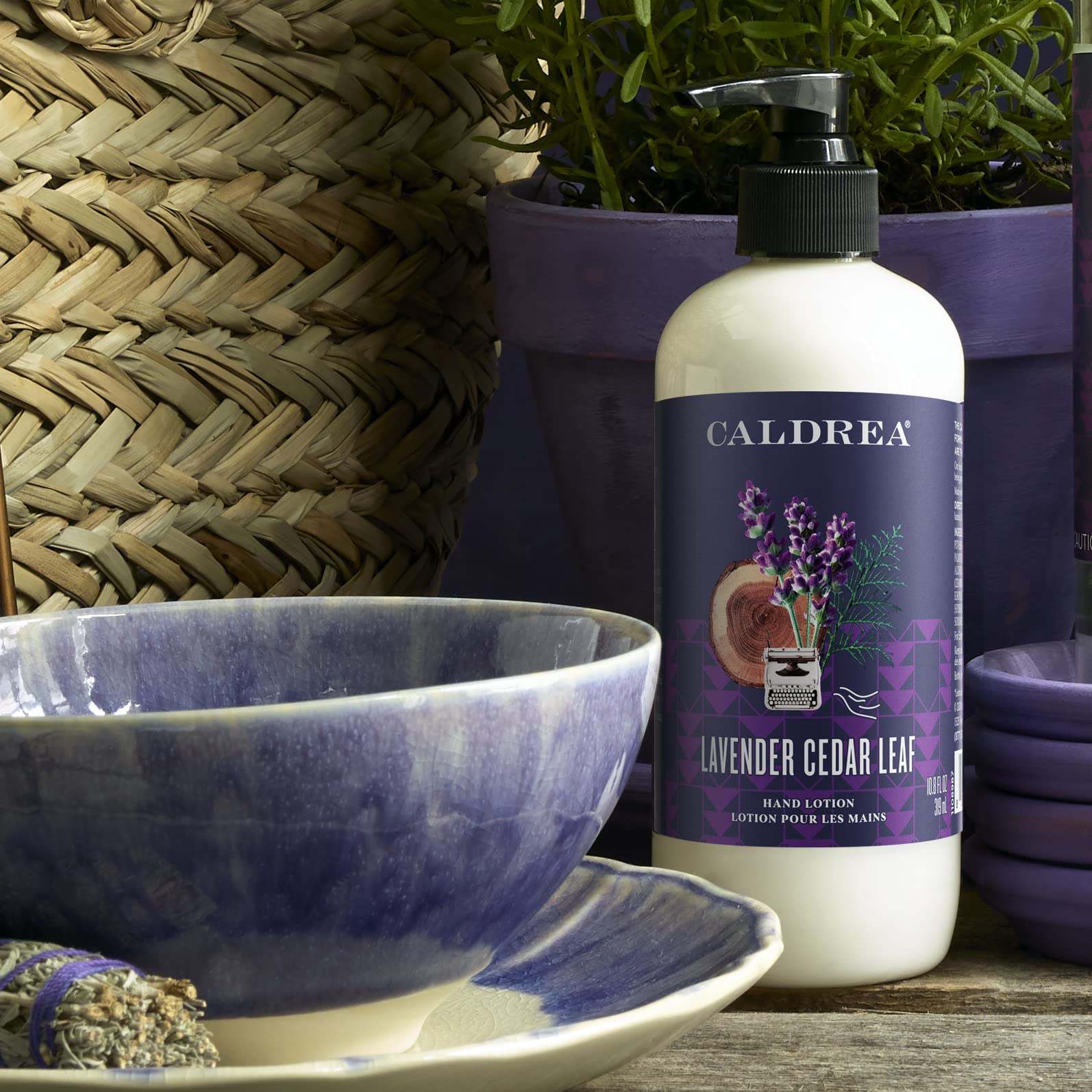 Caldrea Hand Lotion, Lavender Cedar Leaf, 10.8 Ounce