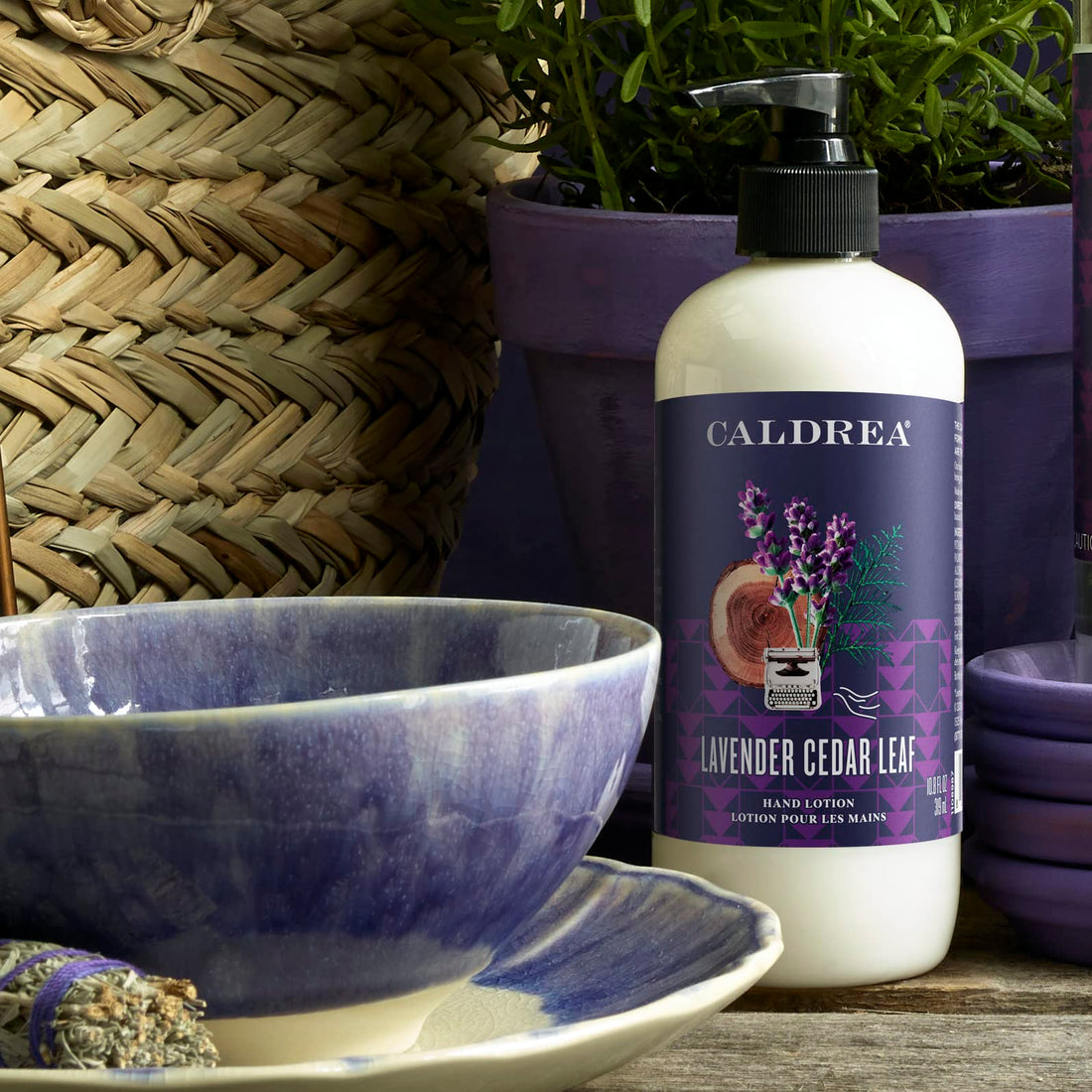 Caldrea Hand Lotion, Lavender Cedar Leaf, 10.8 Ounce