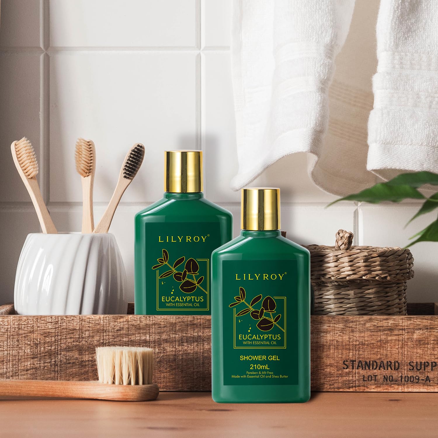 Mother's Day Relaxation Gift Basket - 15-Piece Premium Eucalyptus Bath Gift Set for Women & Men - Spa Kit with Shower Gel Ideal for Birthday, Christmas, Father’s Day, Perfect for Holidays & Self Care