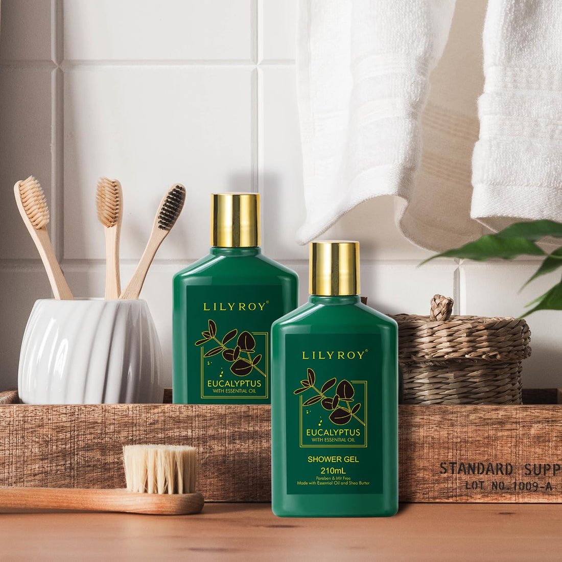 Mother's Day Relaxation Gift Basket - 15-Piece Premium Eucalyptus Bath Gift Set for Women & Men - Spa Kit with Shower Gel Ideal for Birthday, Christmas, Father’s Day, Perfect for Holidays & Self Care