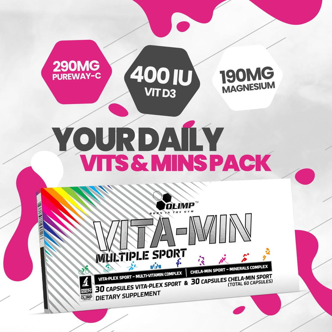 Olimp Vita-Min Multiple Sport Mega Caps - 60 Capsules
