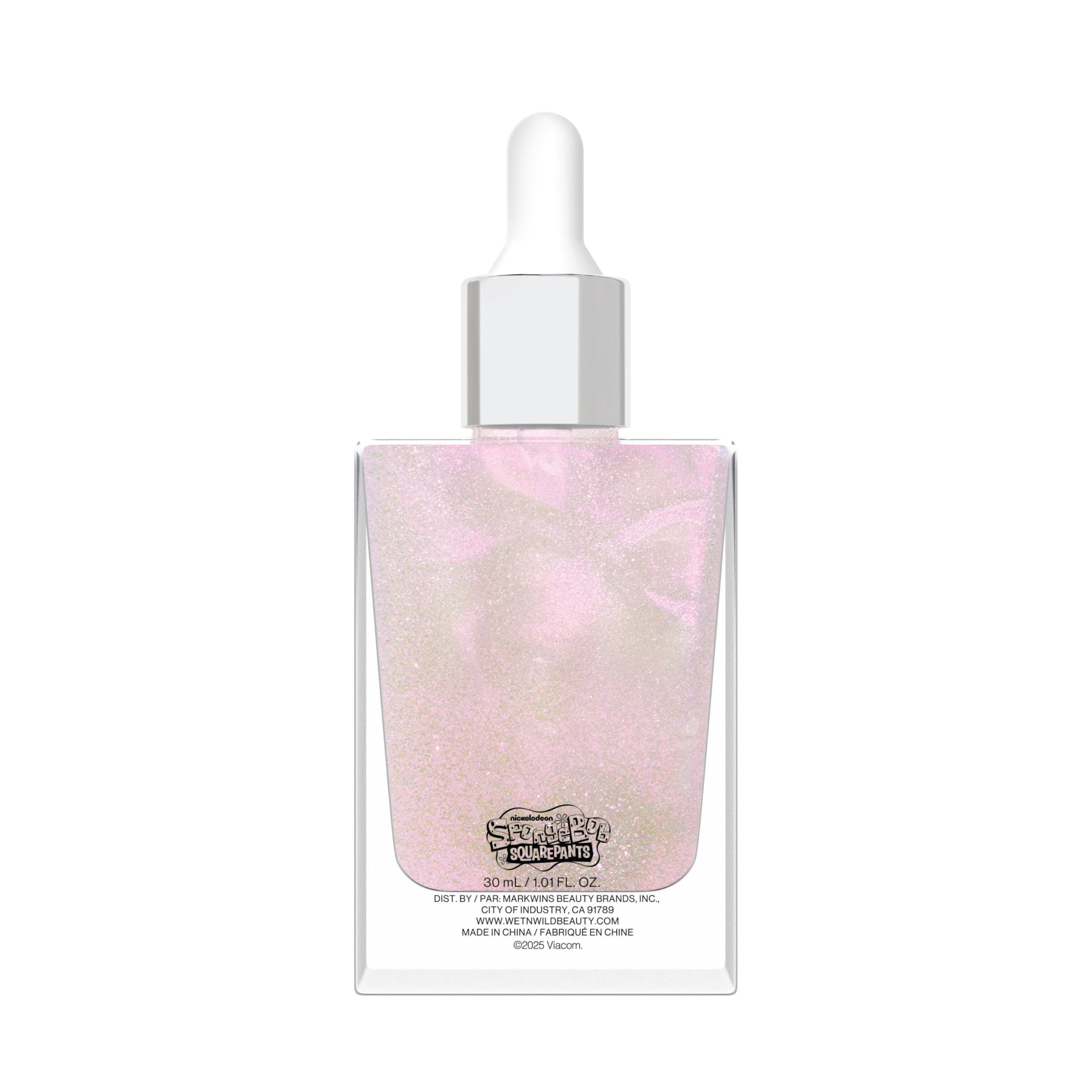 wet n wild Spongebob Best Day Ever Glitter Body Illuminator, Lightweight Non-Sticky Radiant Glow, Blendable Hydrating Formula