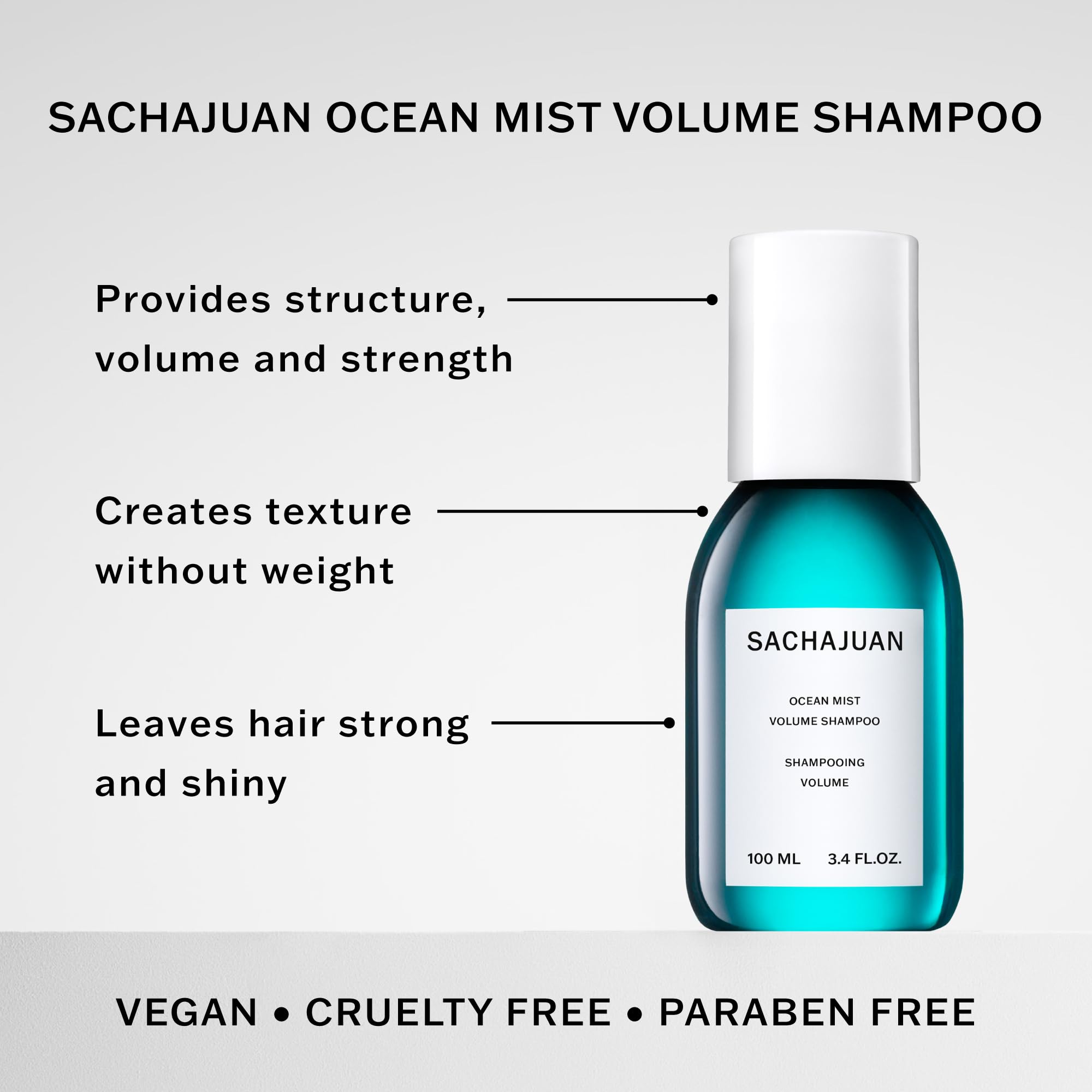 SACHAJUAN Ocean Mist Volume Shampoo, 3.4 Fl Oz