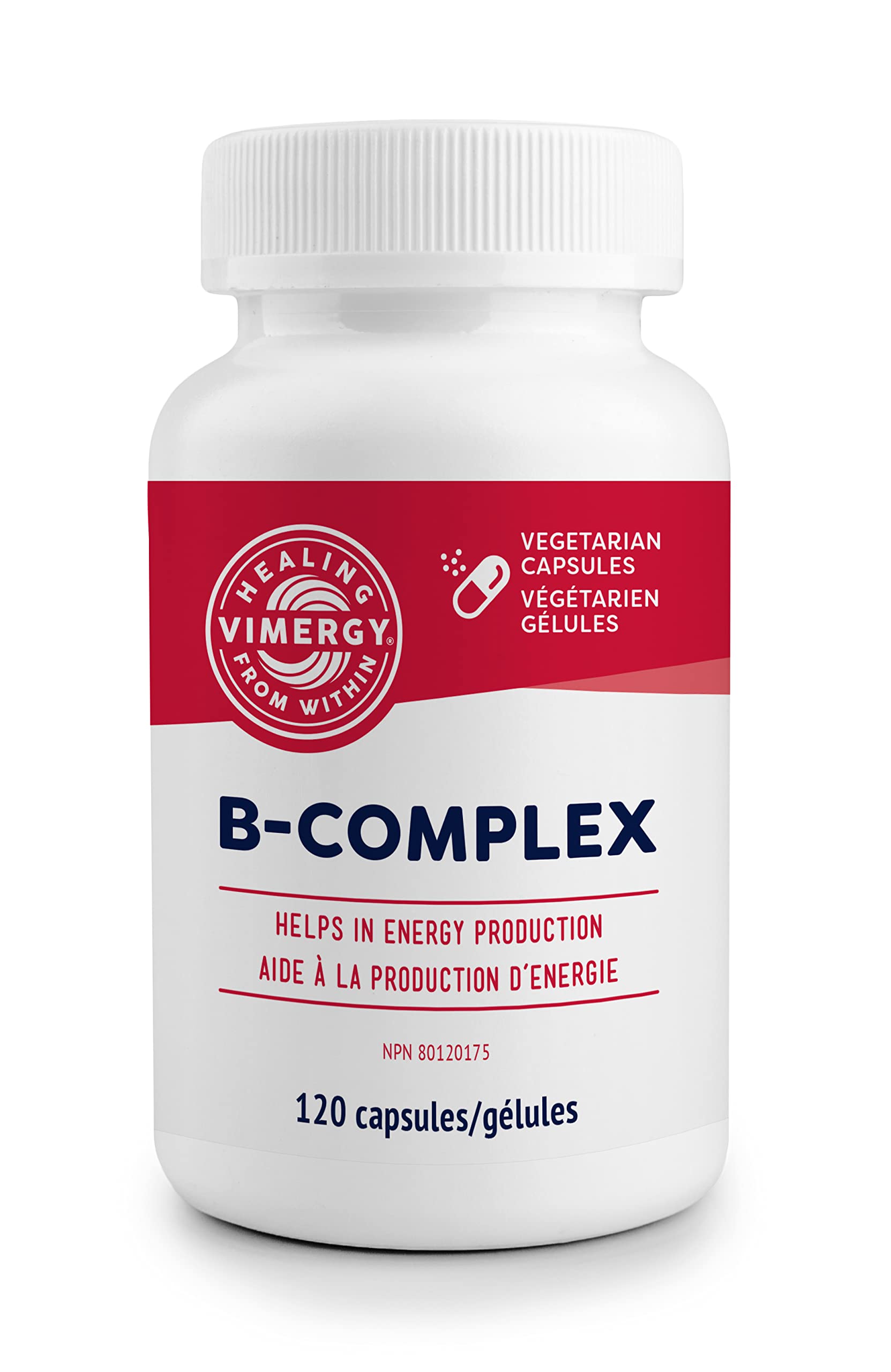 Vimergy Adapto B Complex, 120 Servings – High Potency with 8 B Vitamins, Rhodiola & Hawthorn Berry – Supports Mental Energy, Cognition, Mood - Non-GMO, Kosher, Vegan, Paleo, No Gluten, No Soy