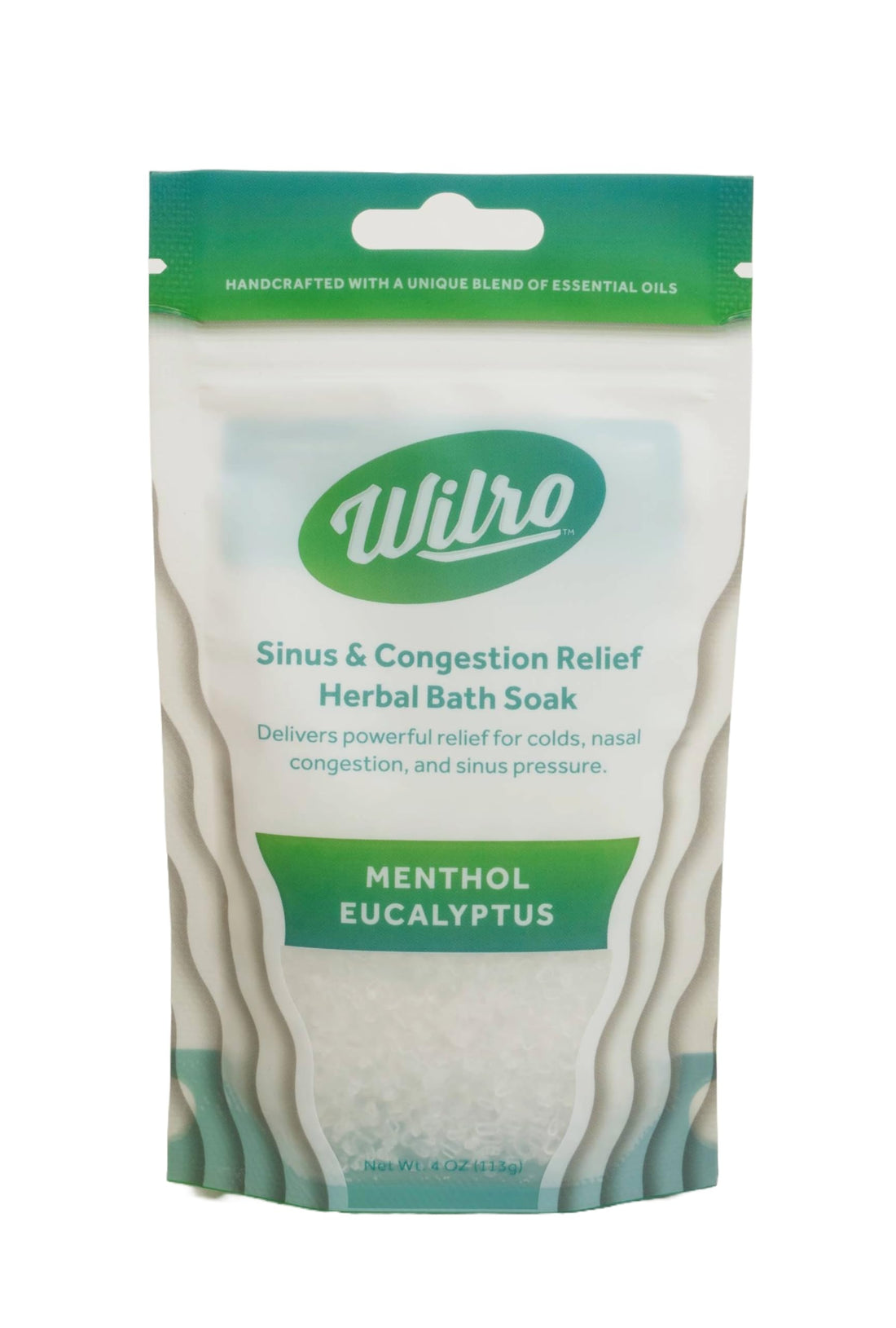 Wilro Soothing, Aromatic Bath Salts, 3 Pack, Menthol Eucalyptus