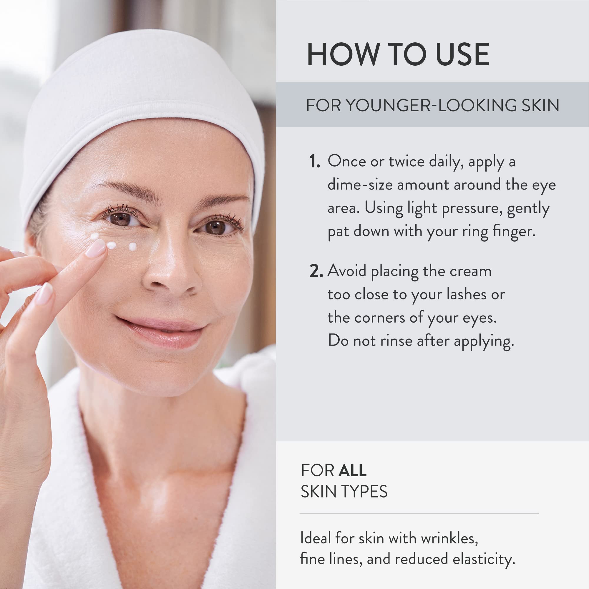 Eye Contour Lifting Cream with Diamond Powder, 0.5 FL OZ, Dr. Lancer Dermatology Skincare, Multi-Dimensional Complete Pro-Youth Complex, Improves Appearance of Fine Lines and Wrinkles, For Daily Use