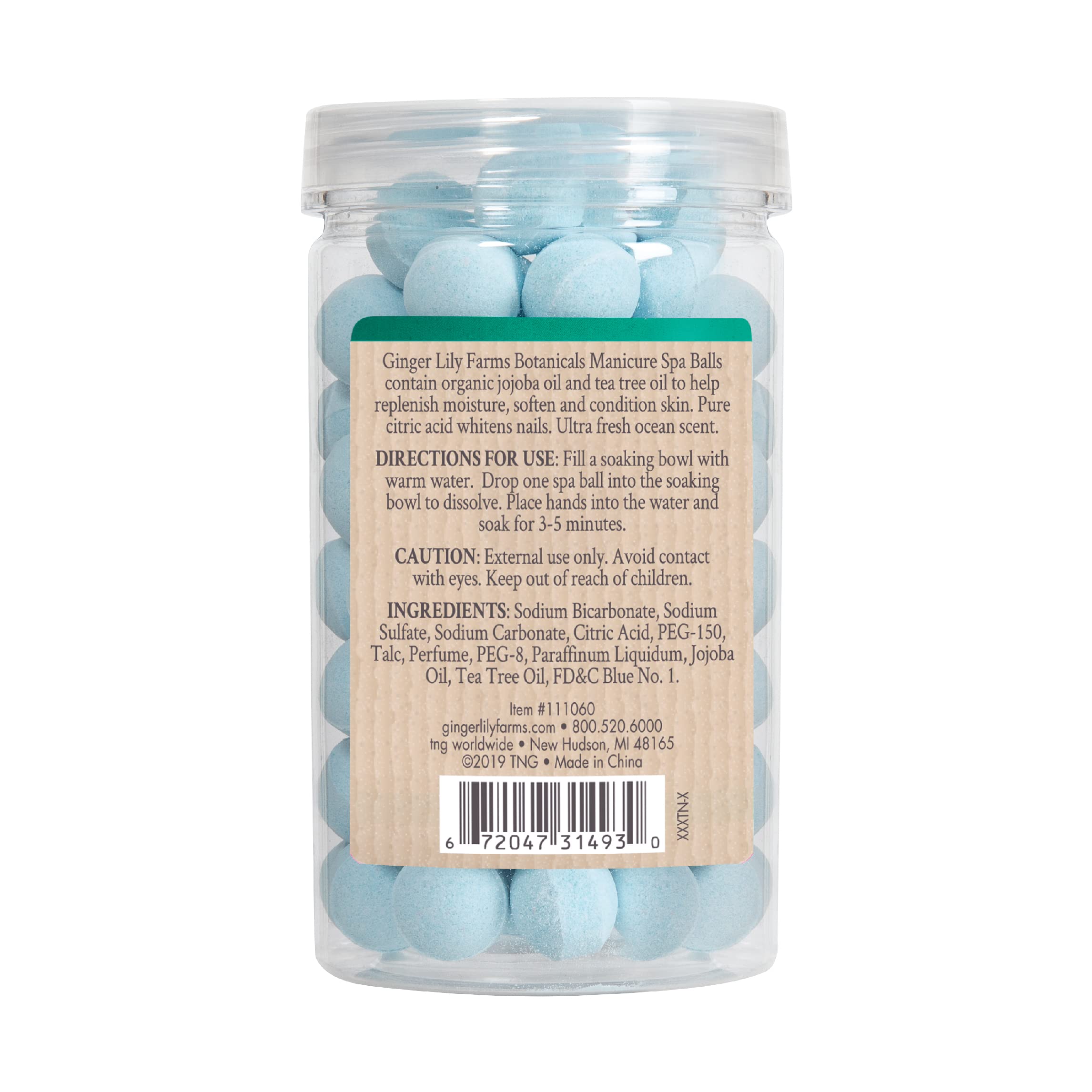Ginger Lily Farm's Botanicals Manicure Spa Balls, 80 Count