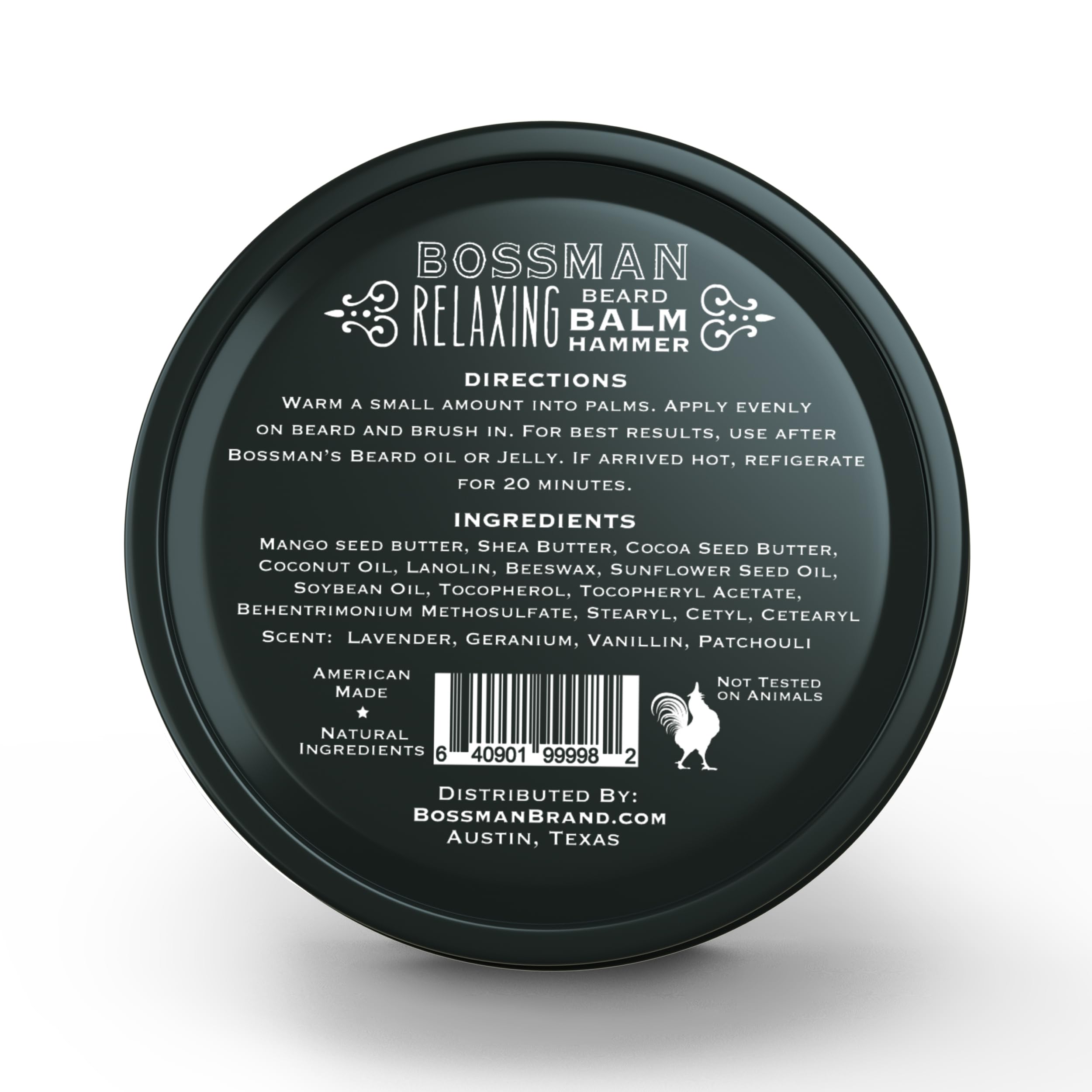 Hammer : Bossman Relaxing Beard Balm- Nourish, Thicken and Strengthen Your Beard (Hammer)