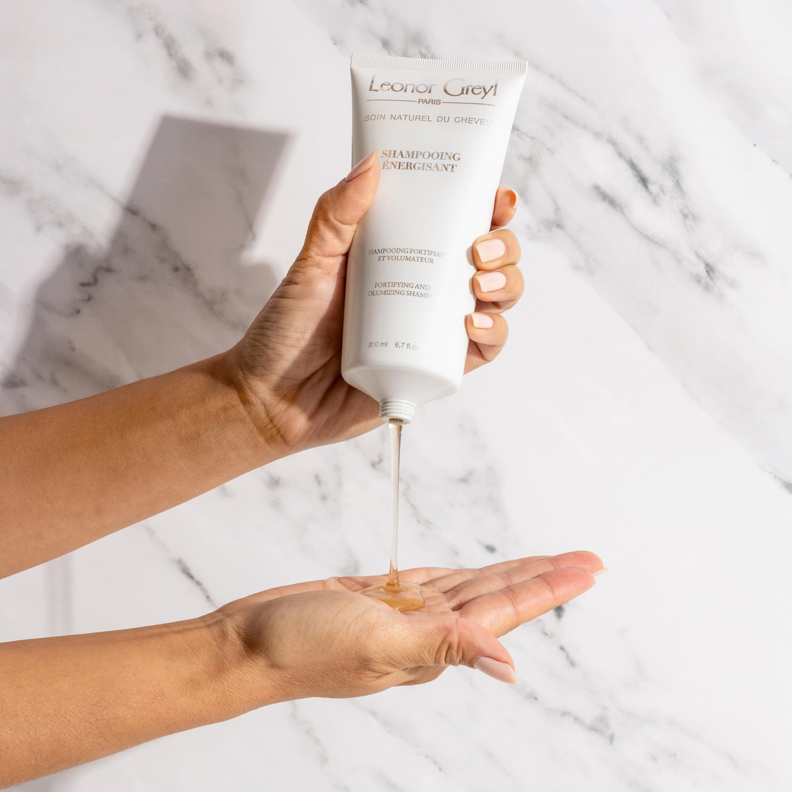 Leonor Greyl Paris Shampooing Energisant - fortifying and volumizing shampoo for thinning hair. 96% natural ingredients and vegan. 6.7 oz. made in France.