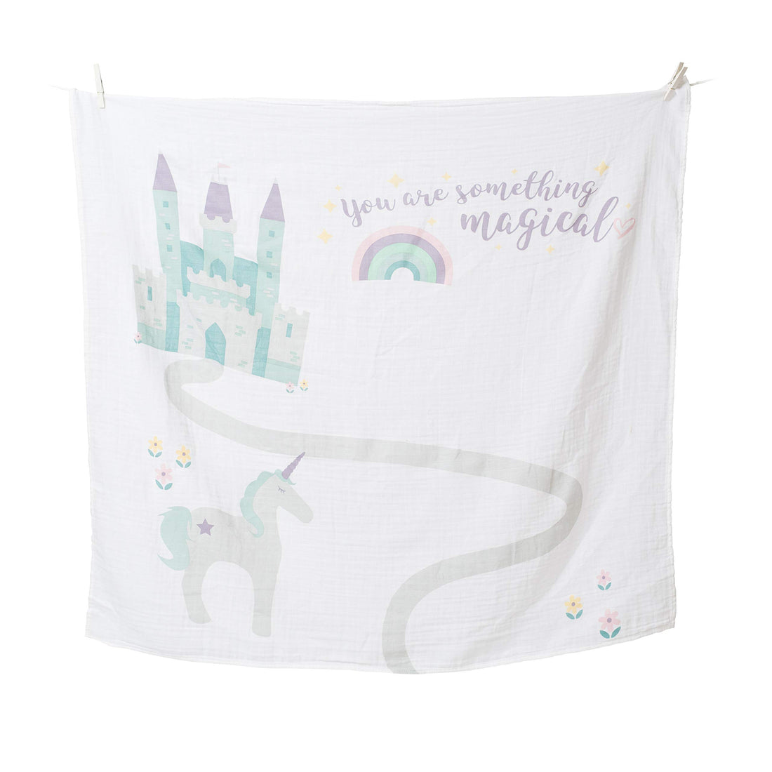 lulujo Baby’s First Year Milestone Blanket and Card Set | 40in x 40in (Something Magical)
